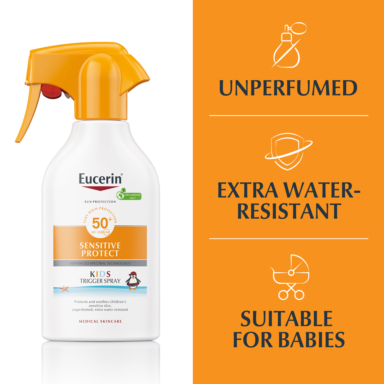 Eucerin Sun Sensitive Protect Kids Trigger Spray SPF50+ 250ml