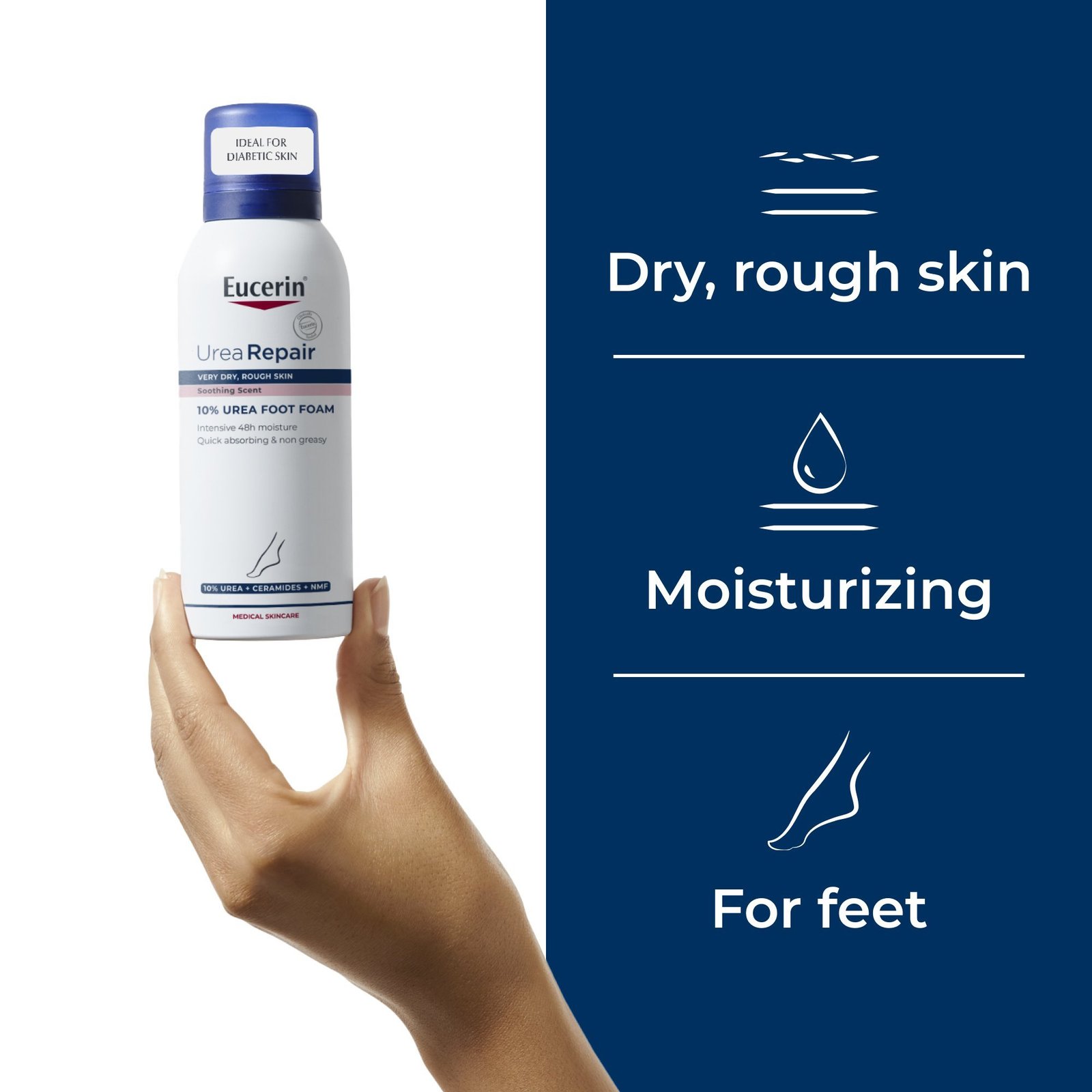 Eucerin UreaRepair Plus 10% Urea Foot Foam 150ml
