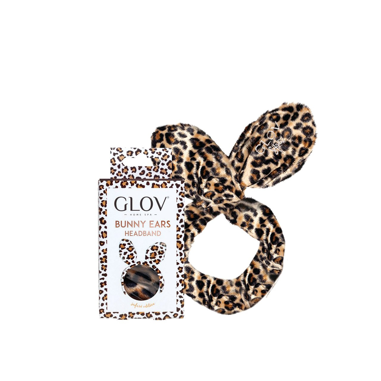GLOV Bunny Ears Hairband Cheetah Safari Edition