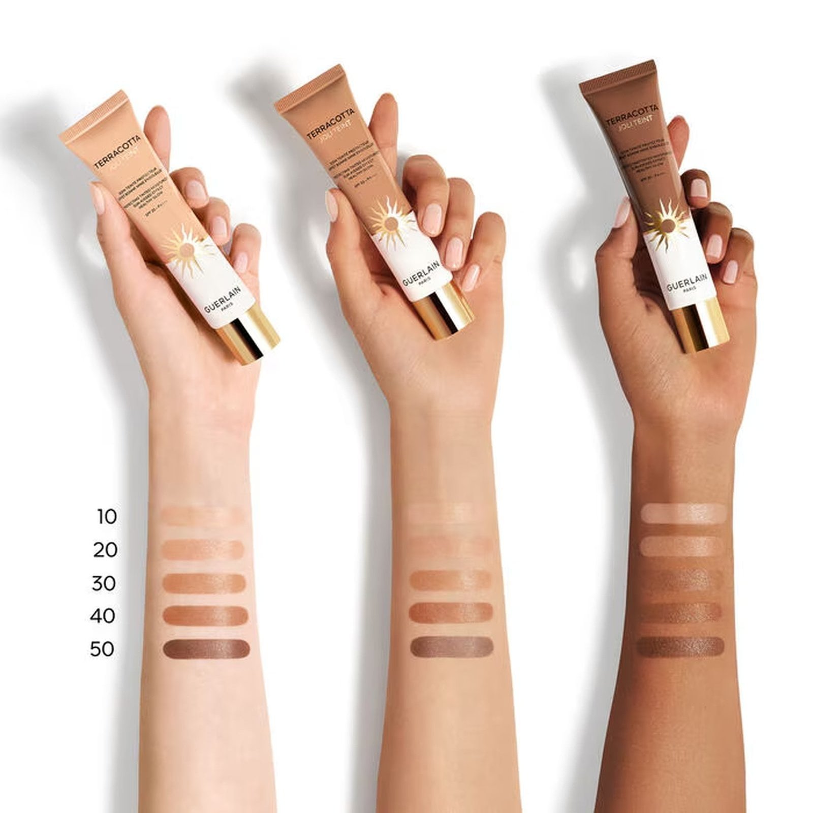 Guerlain Terracotta Joli Teint Protecting Tinted Moisturizer Sun-Kissed Effect Healthy Glow SPF20 30 Sunwarm 30ml