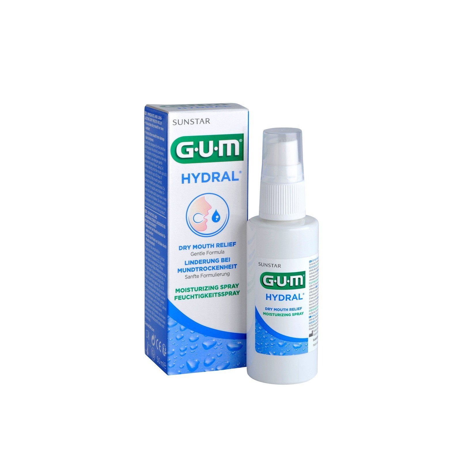 GUM Hydral Dry Mouth Relief Moisturizing Spray 50ml قطر