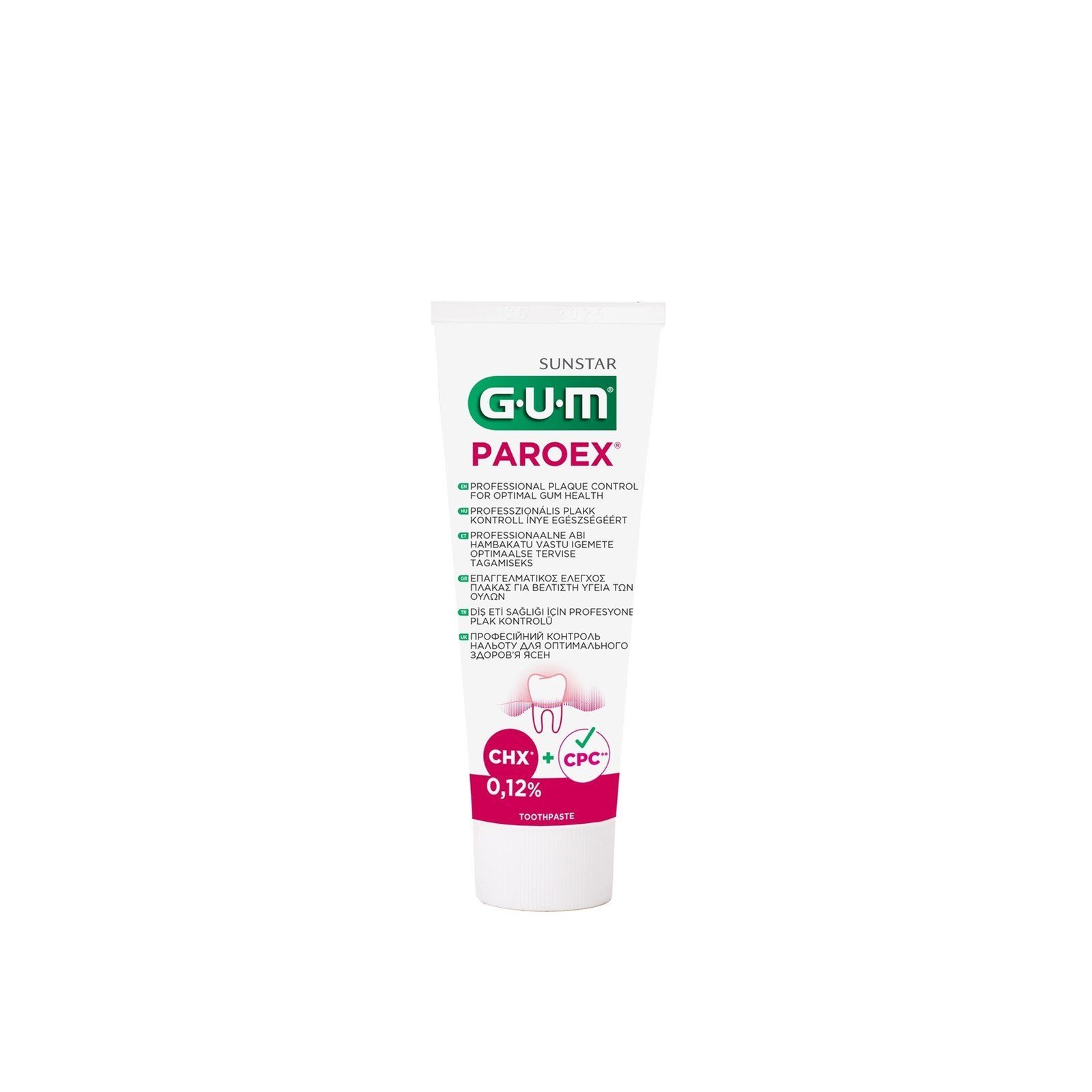 GUM Paroex 0.12% Intensive Action Toothpaste 75ml (2.53floz)