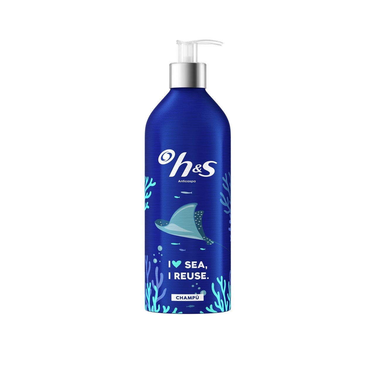 H&S Refillable Classic Clean Shampoo Bottle 430ml