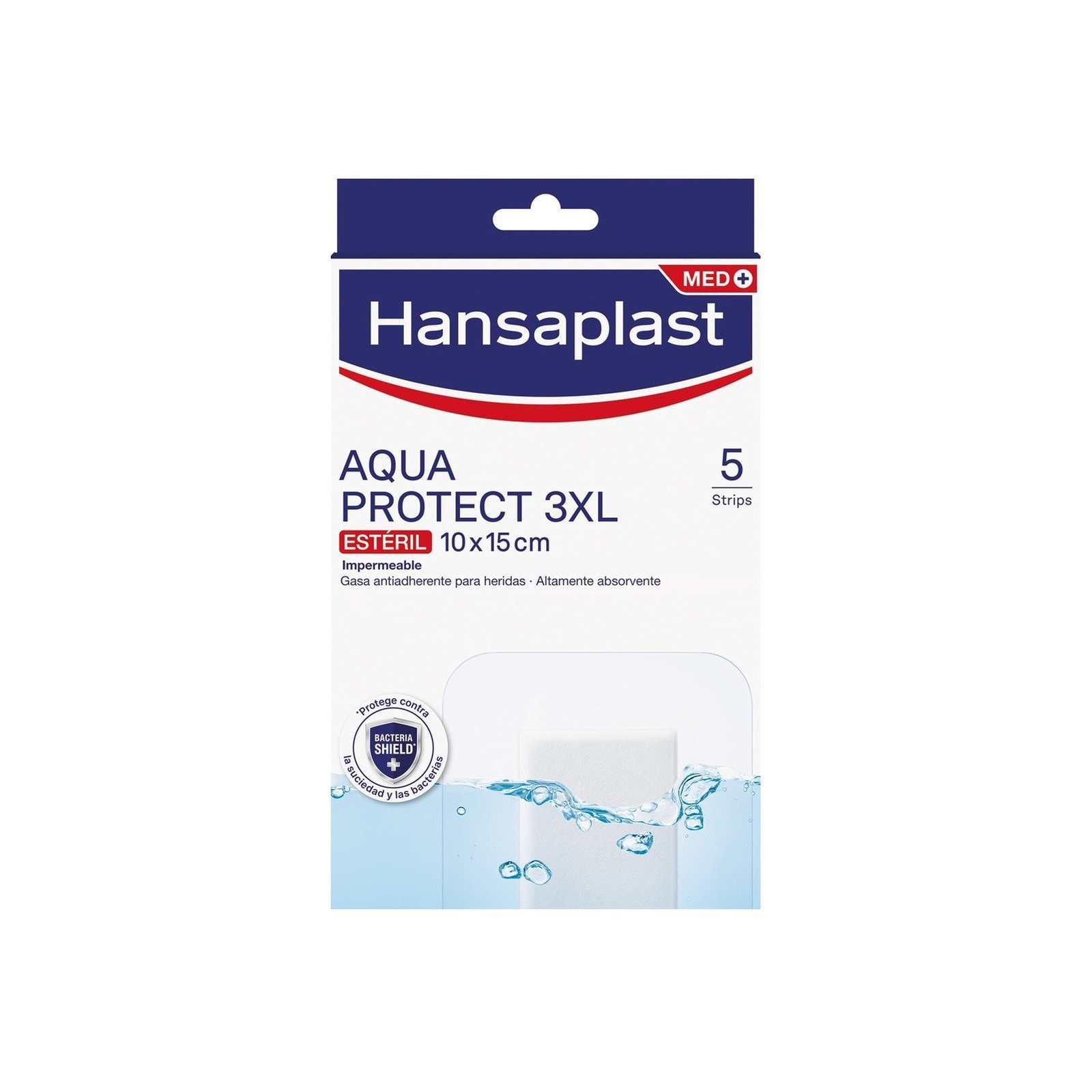 Hansaplast Med+ Aqua Protect 3XL Sterile Plasters x5