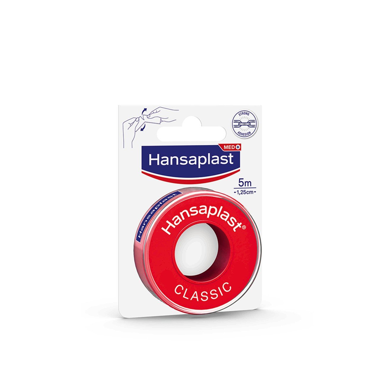 Hansaplast Med+ Classic Fixation Tape 5mx1.25cm (5.5ydx0.5in)