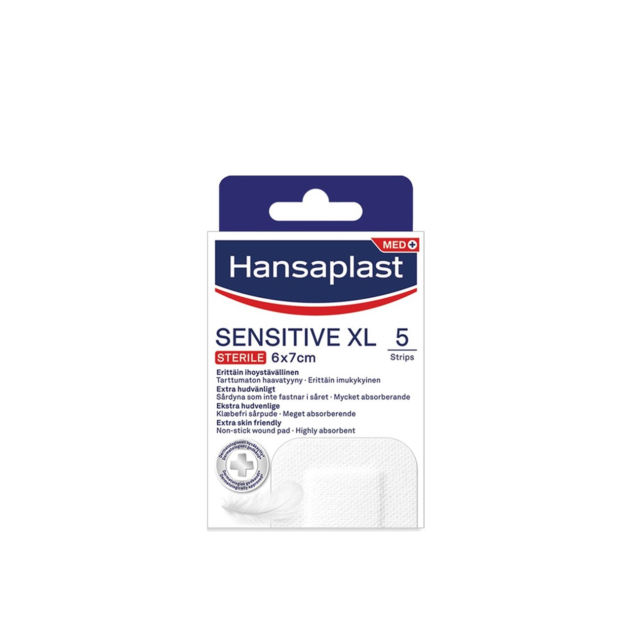 Hansaplast Med+ Sensitive XL Sterile Plasters x5