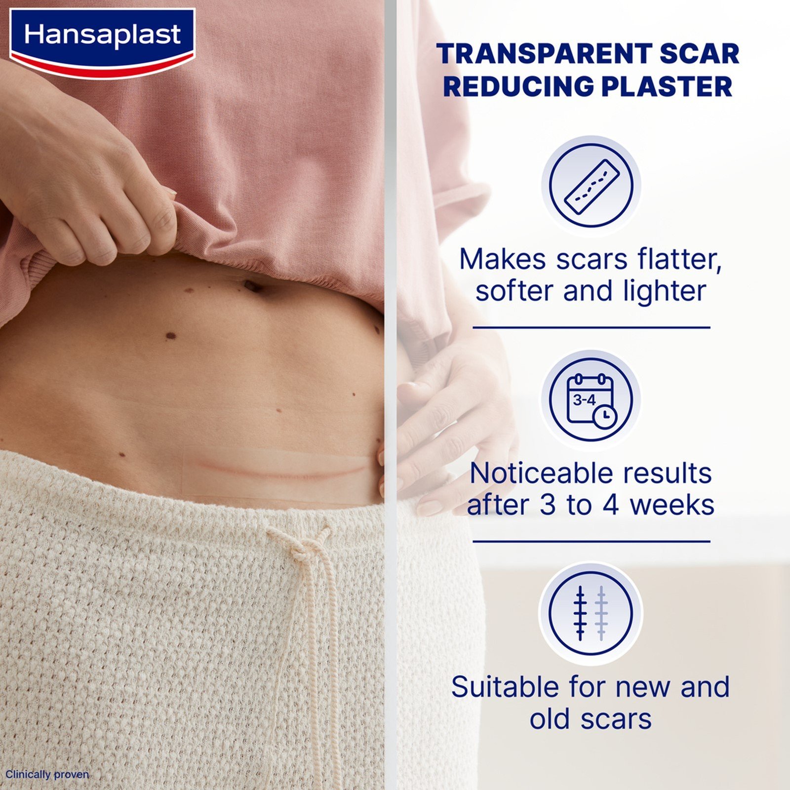 Hansaplast Scar Reducer XL Self-Adhesive Patches x21