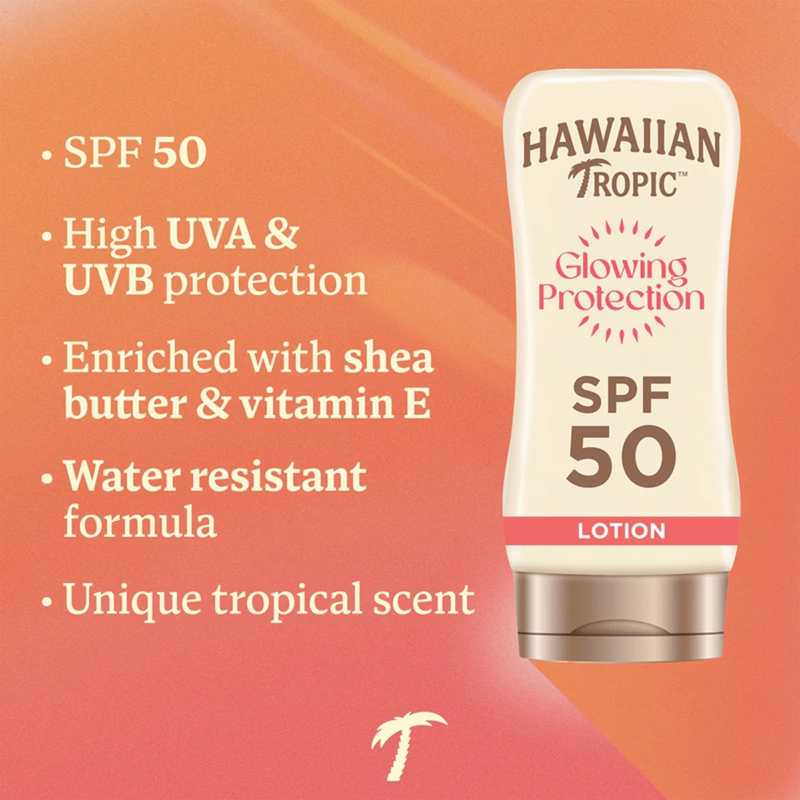 Hawaiian Tropic Glowing Protection Lotion SPF50 170ml