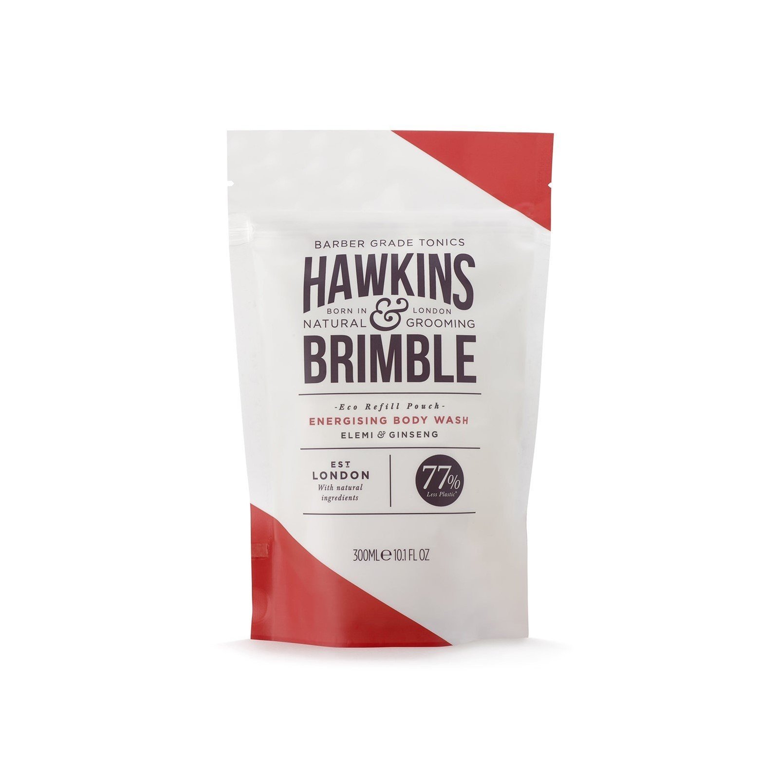 Hawkins & Brimble Energizing Body Wash Eco Refill Pouch 300ml