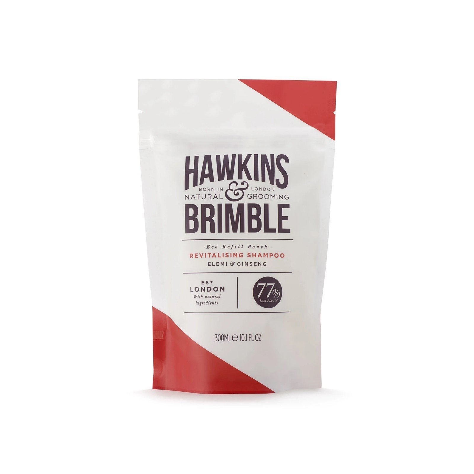 Hawkins & Brimble Revitalizing Shampoo Eco Refill Pouch 300ml