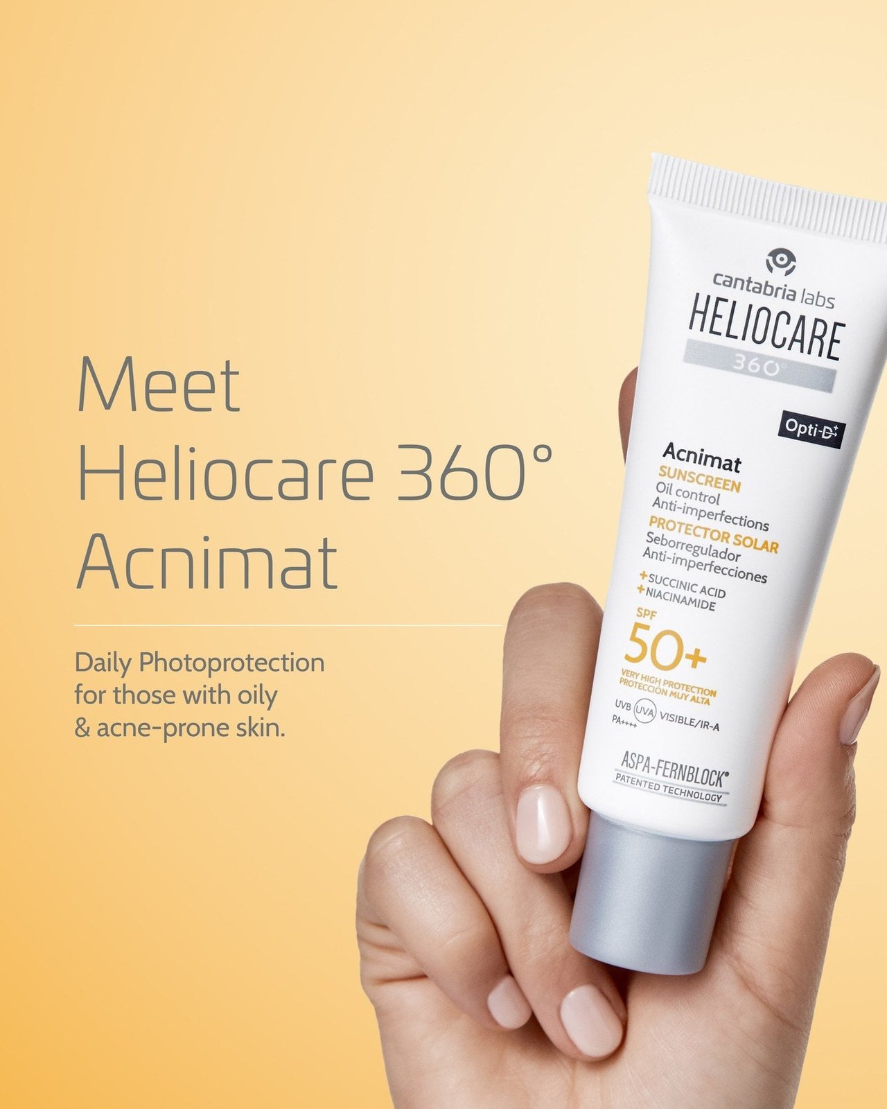 Heliocare 360 Acnimat Sunscreen SPF50+ 50ml