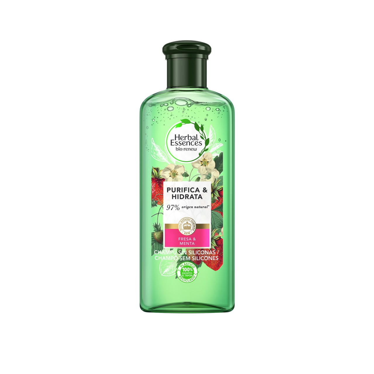 Herbal Essences Bio Renew Purify Strawberry & Mint Shampoo 400ml