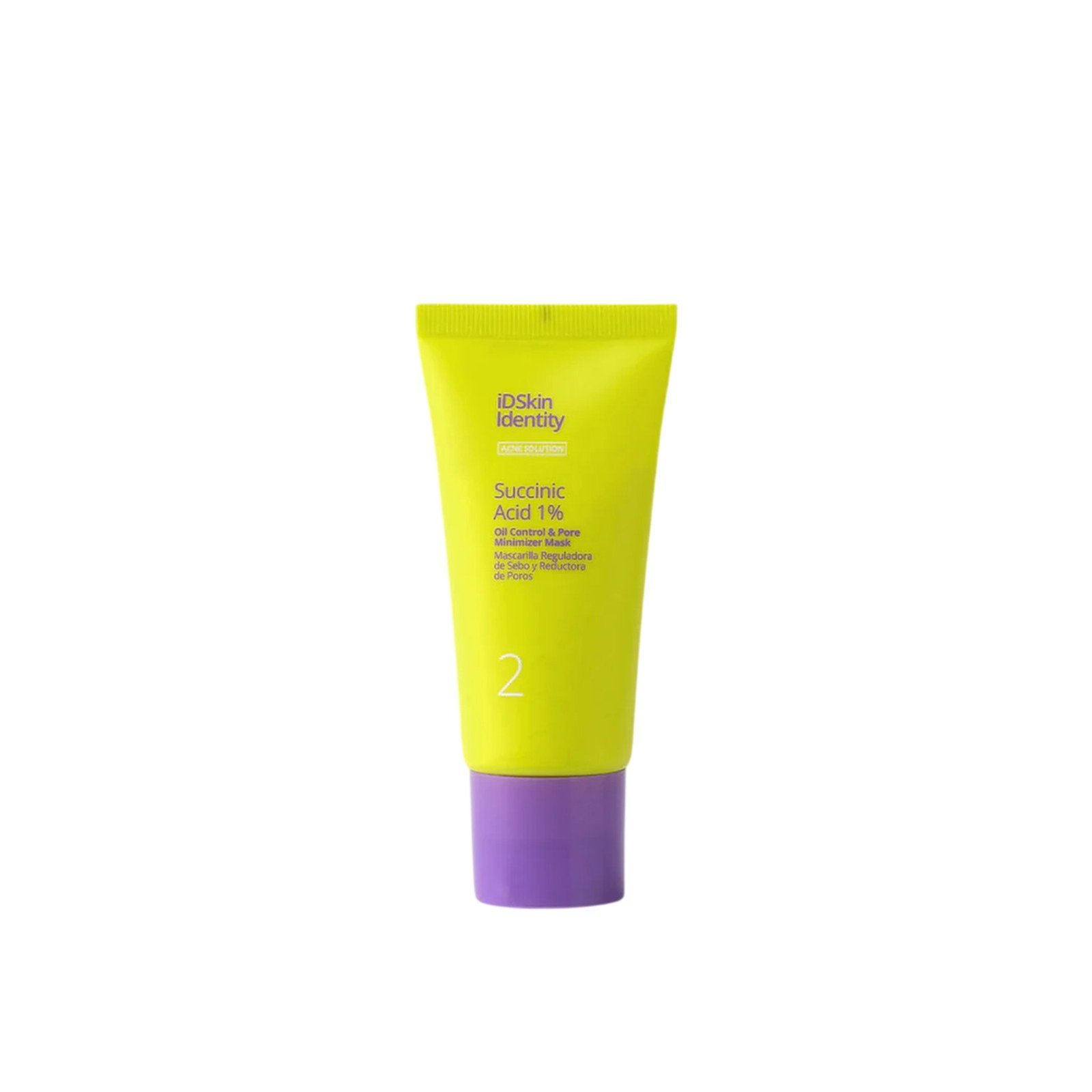 iD Skin Identity Acne Solution Succinic Acid 1% Oil Control & Pore Minimizer Mask 50ml Qatar Delivery