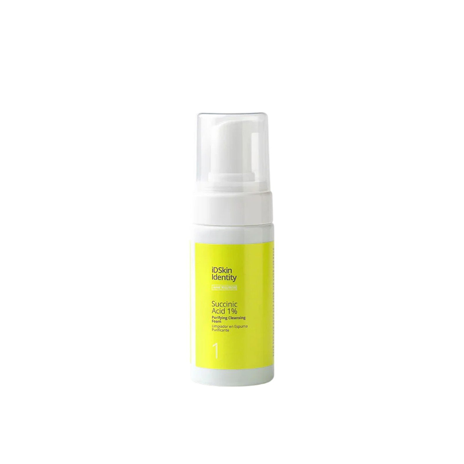 iD Skin Identity Acne Solution Succinic Acid 1% Purifying Cleansing Foam 100ml Qatar Delivery