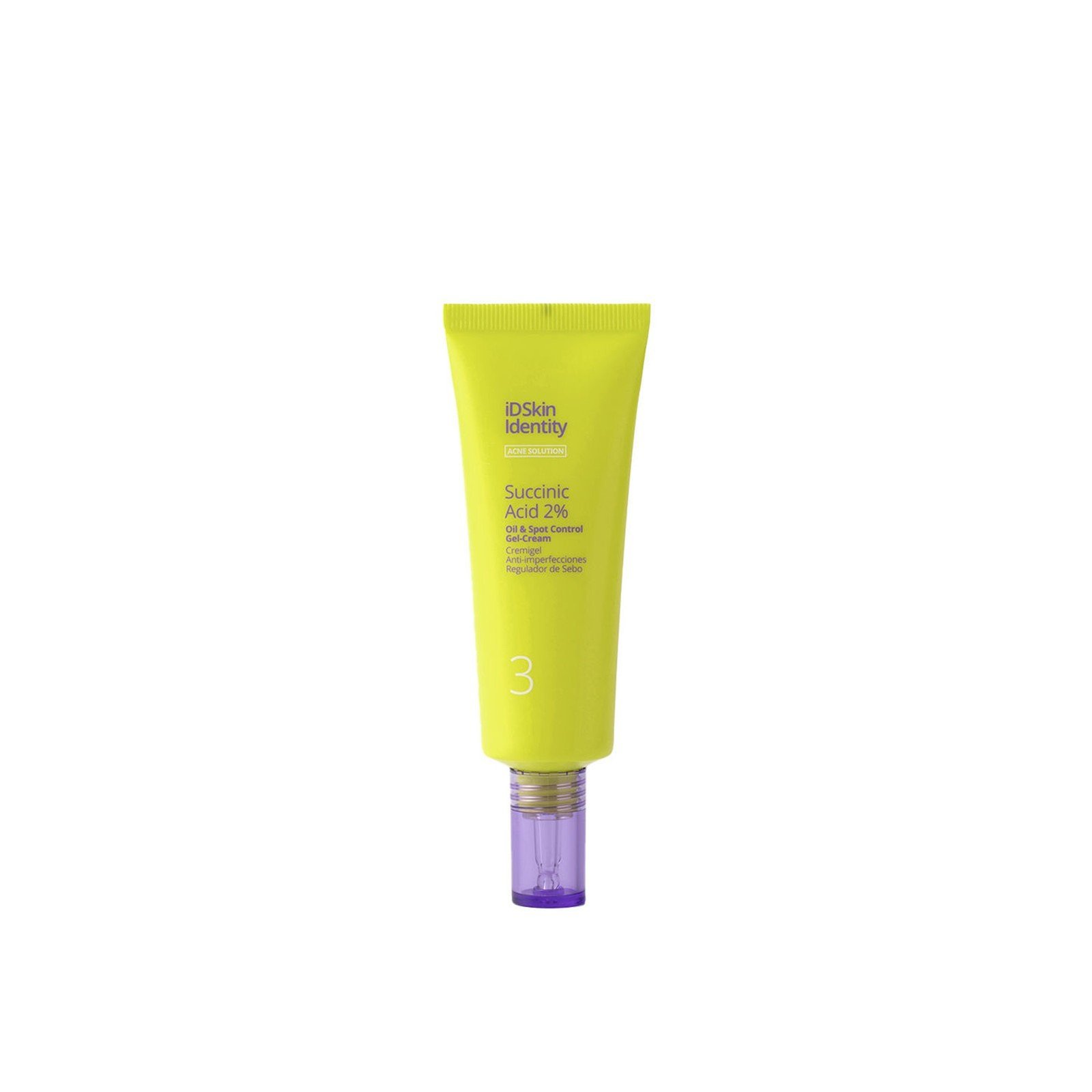 iD Skin Identity Acne Solution Succinic Acid 2% Oil & Spot Control Gel-Cream 50ml Qatar Delivery