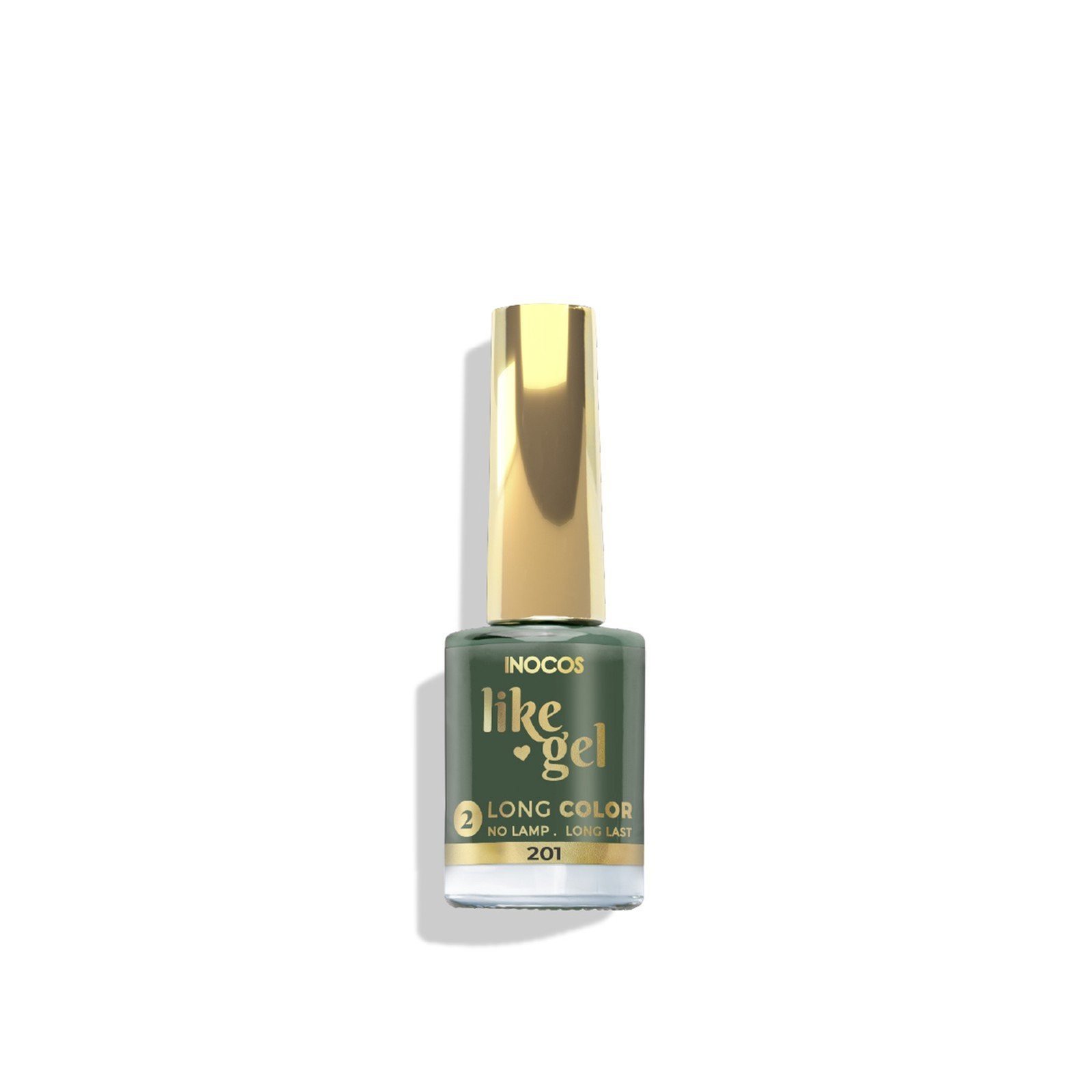 INOCOS Like Gel 2 Long Color Nail Polish 201 Mint Green 11ml