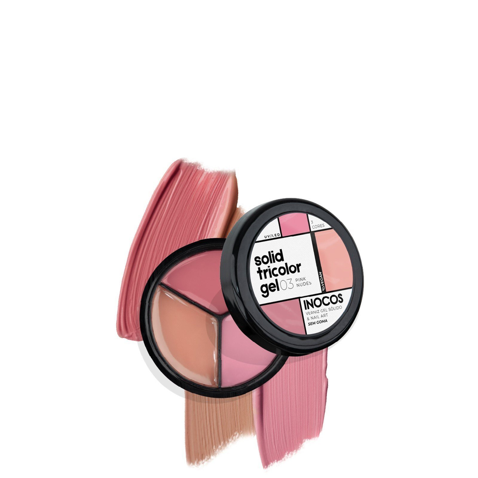 INOCOS Solid Tricolor Gel 03 Pink Nudes 15g