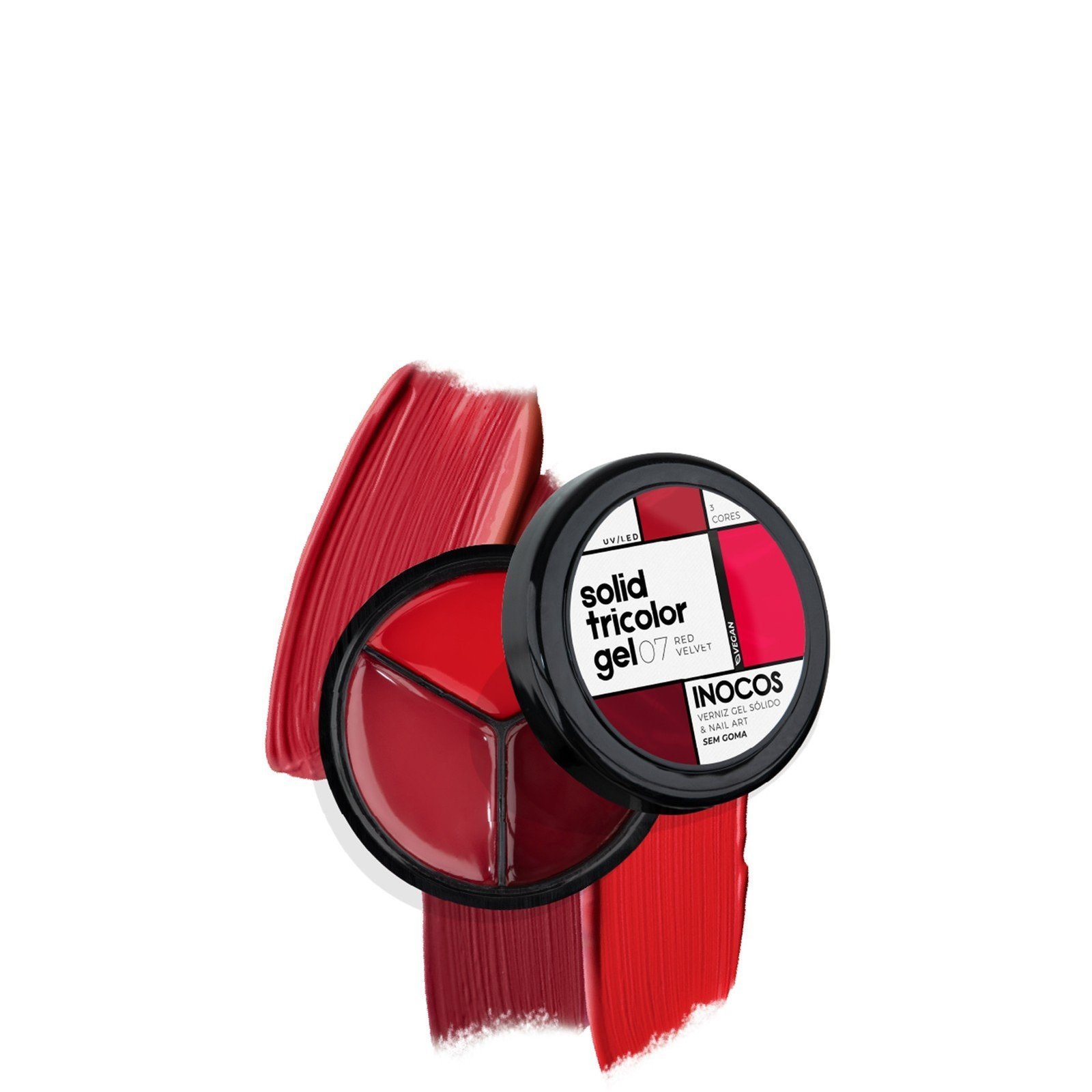INOCOS Solid Tricolor Gel 07 Red Velvet 15g