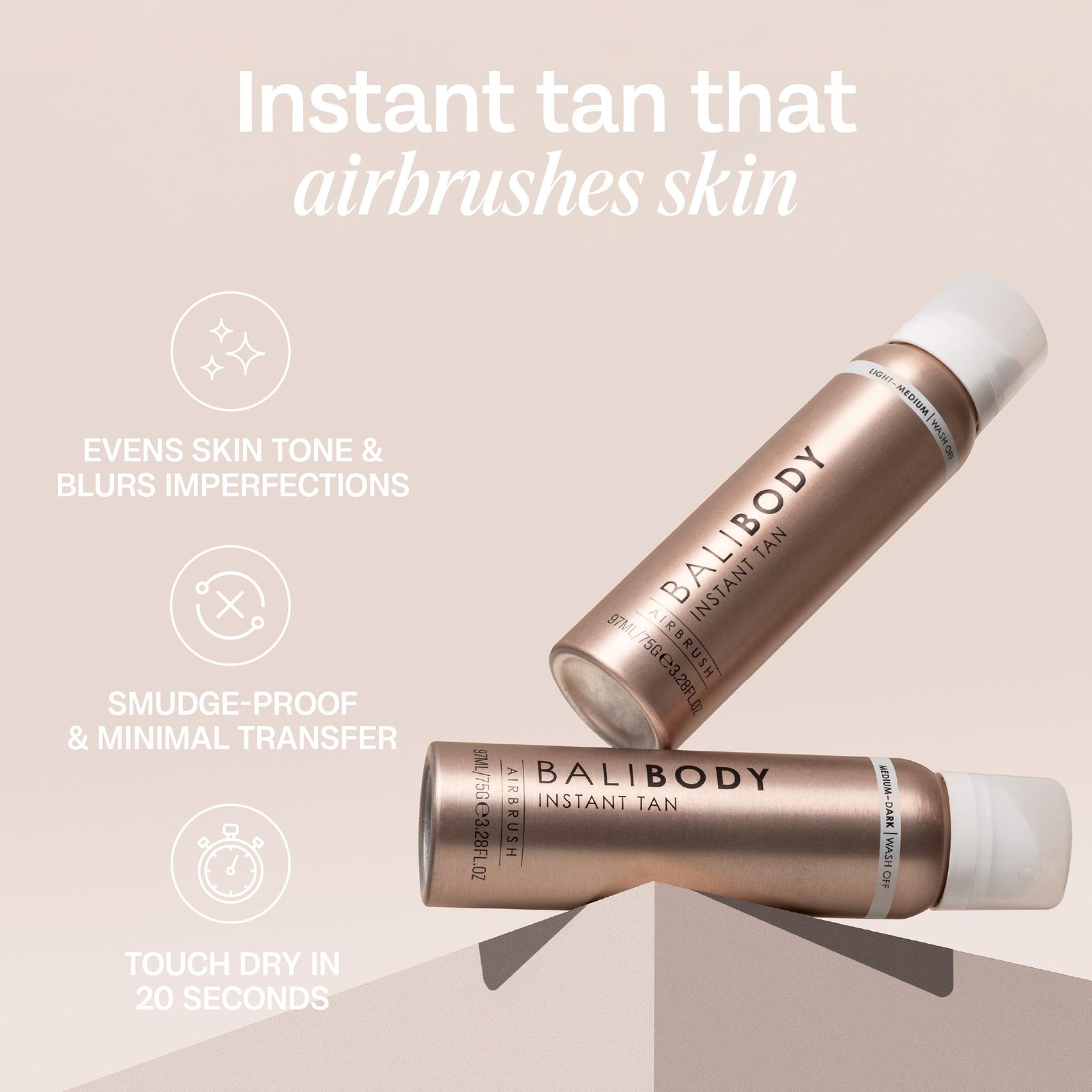 Bali Body Instant Tan Spray Light-Medium 97ml