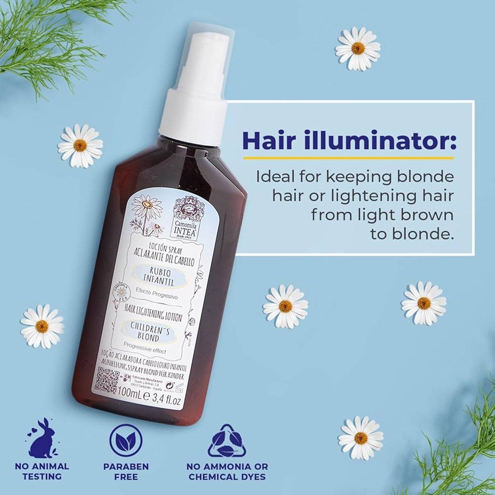 Intea Children's Blonde Hair Lotion Hair Lightening 100ml