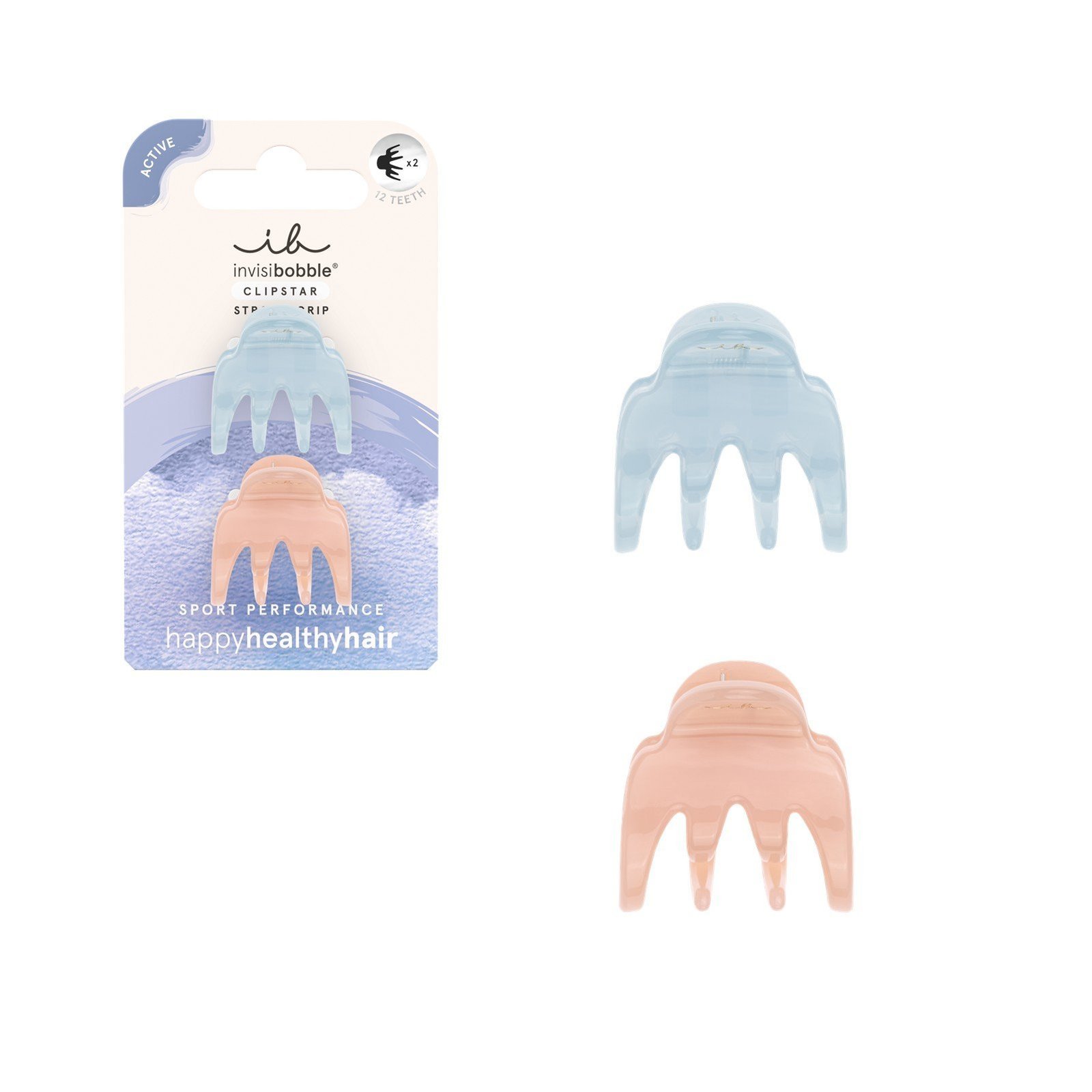 invisibobble Clipstar The Sporty Hair Claw Gym Buddy x2
