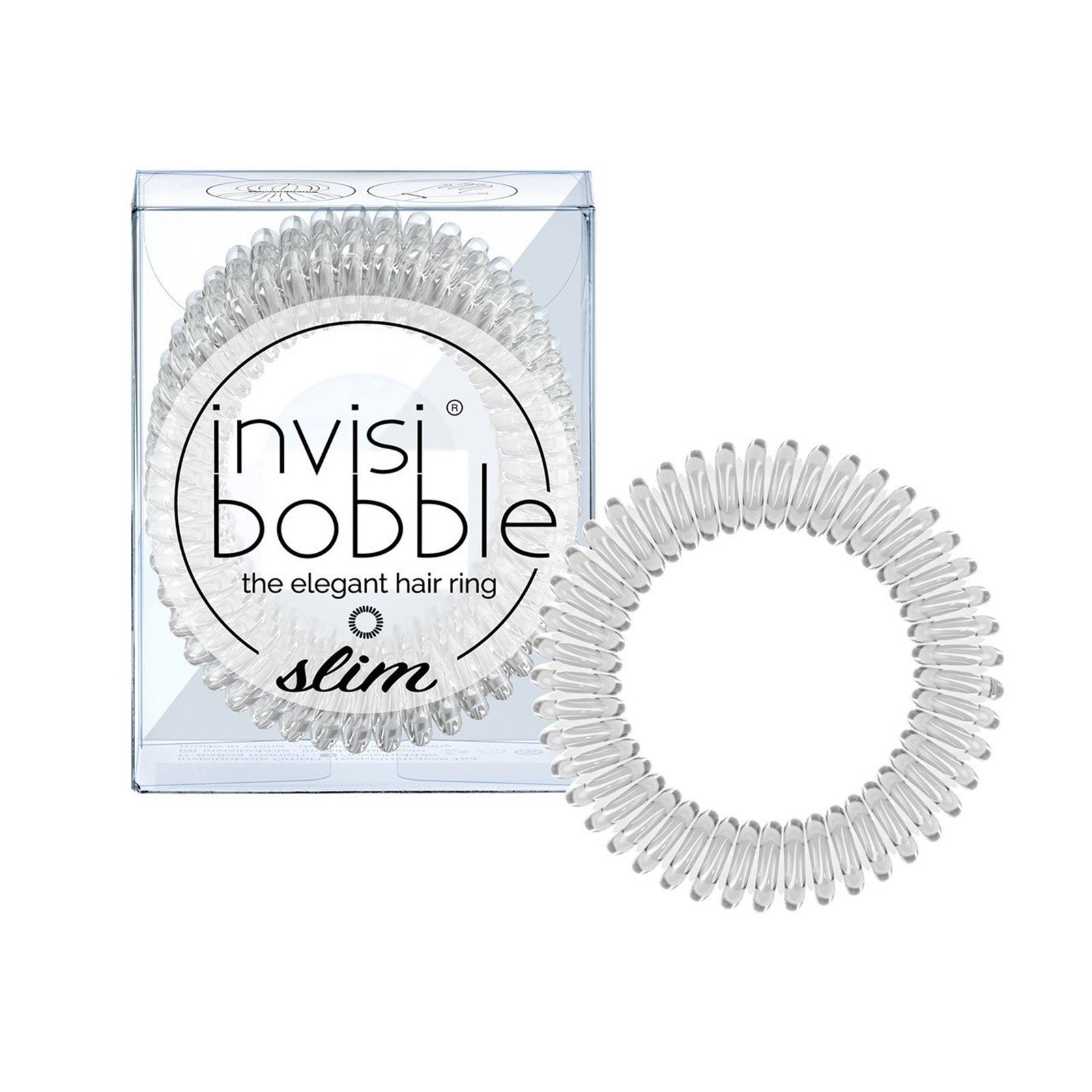 invisibobble Slim Crystal Clear x3