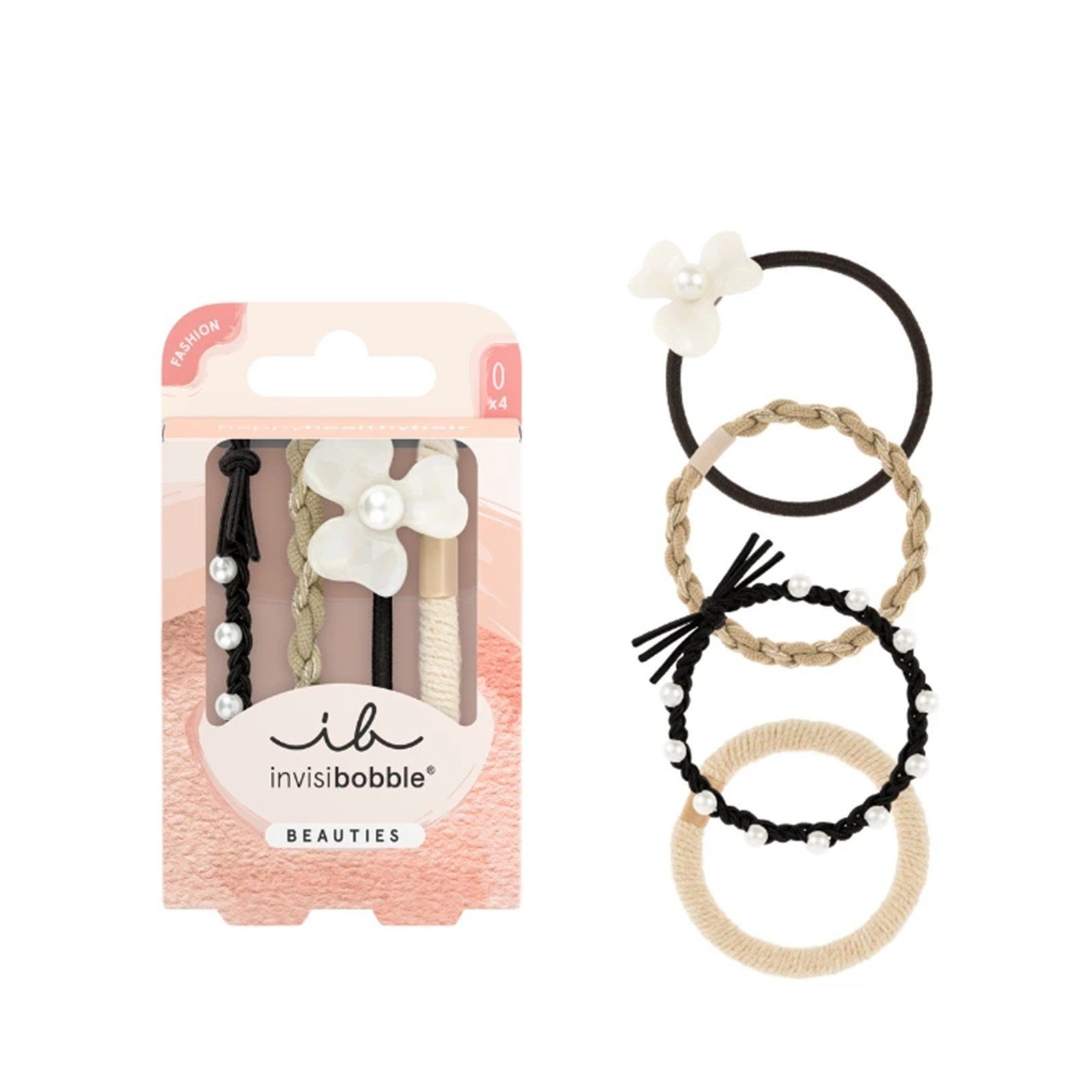 invisibobble Twistar Flower Pearl x4
