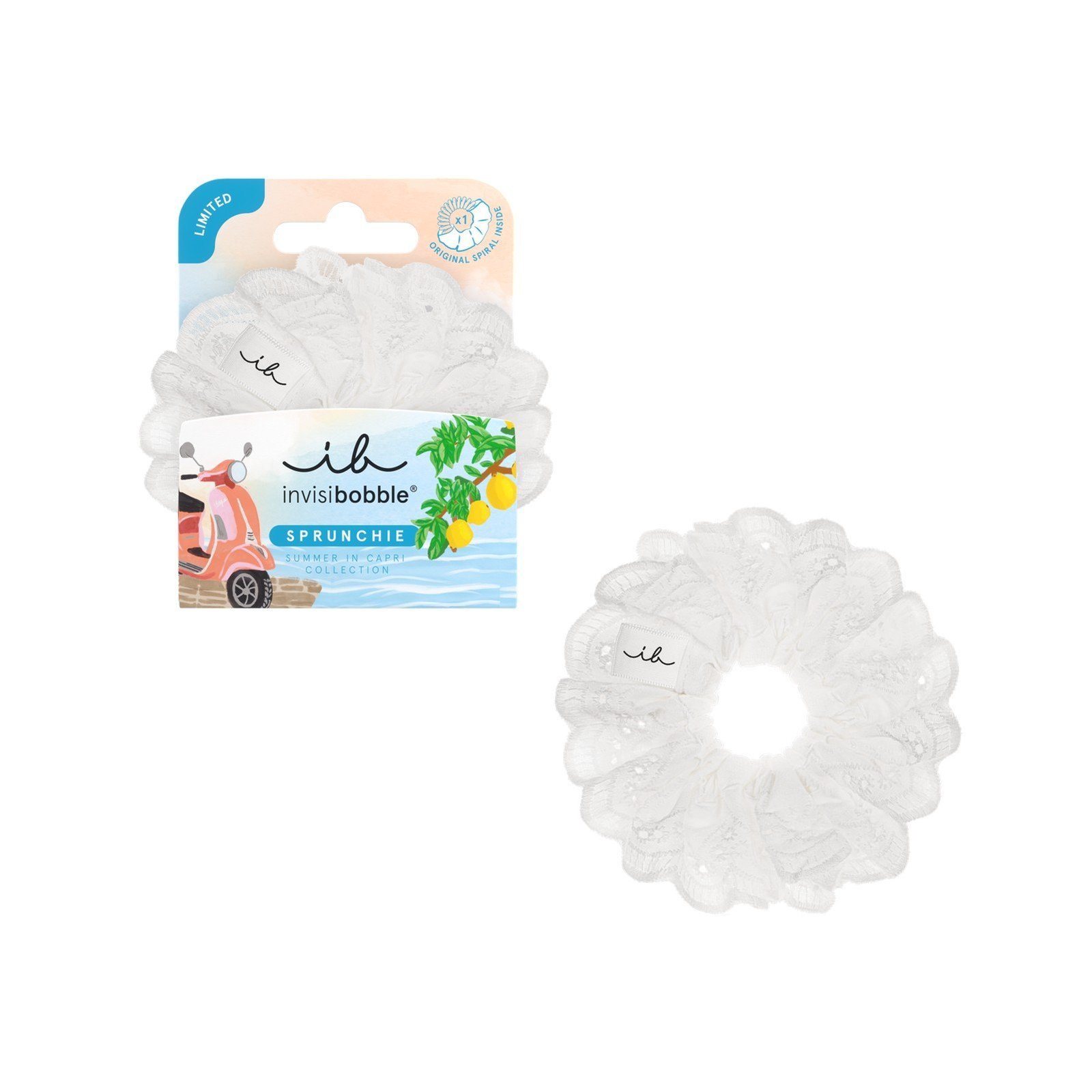 invsibobble Summer in Capri Sprunchie Blanco Bliss