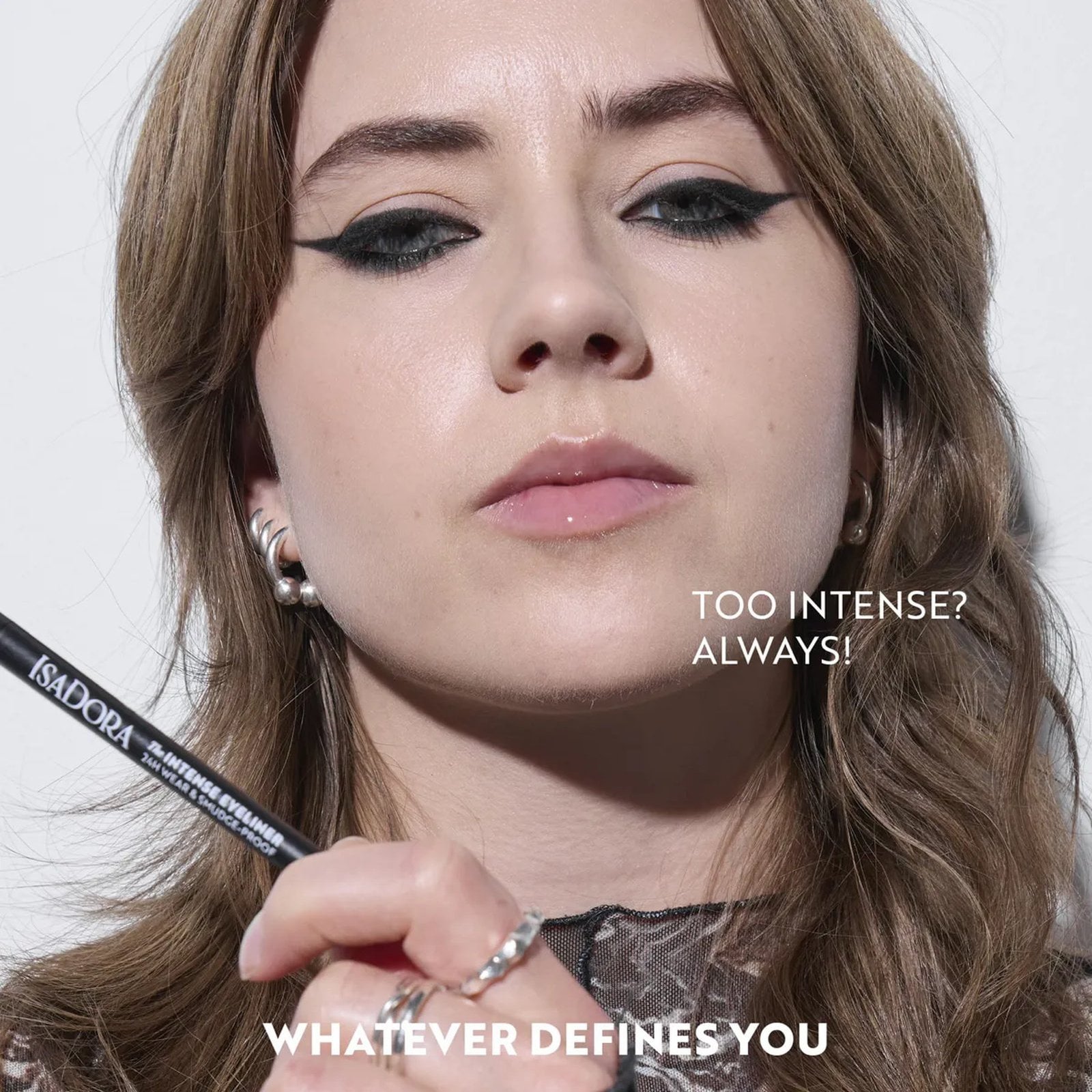 IsaDora The Intense Eyeliner 24h Wear & Smudge-Proof 61 Black Brown 0.35g (0.012oz)