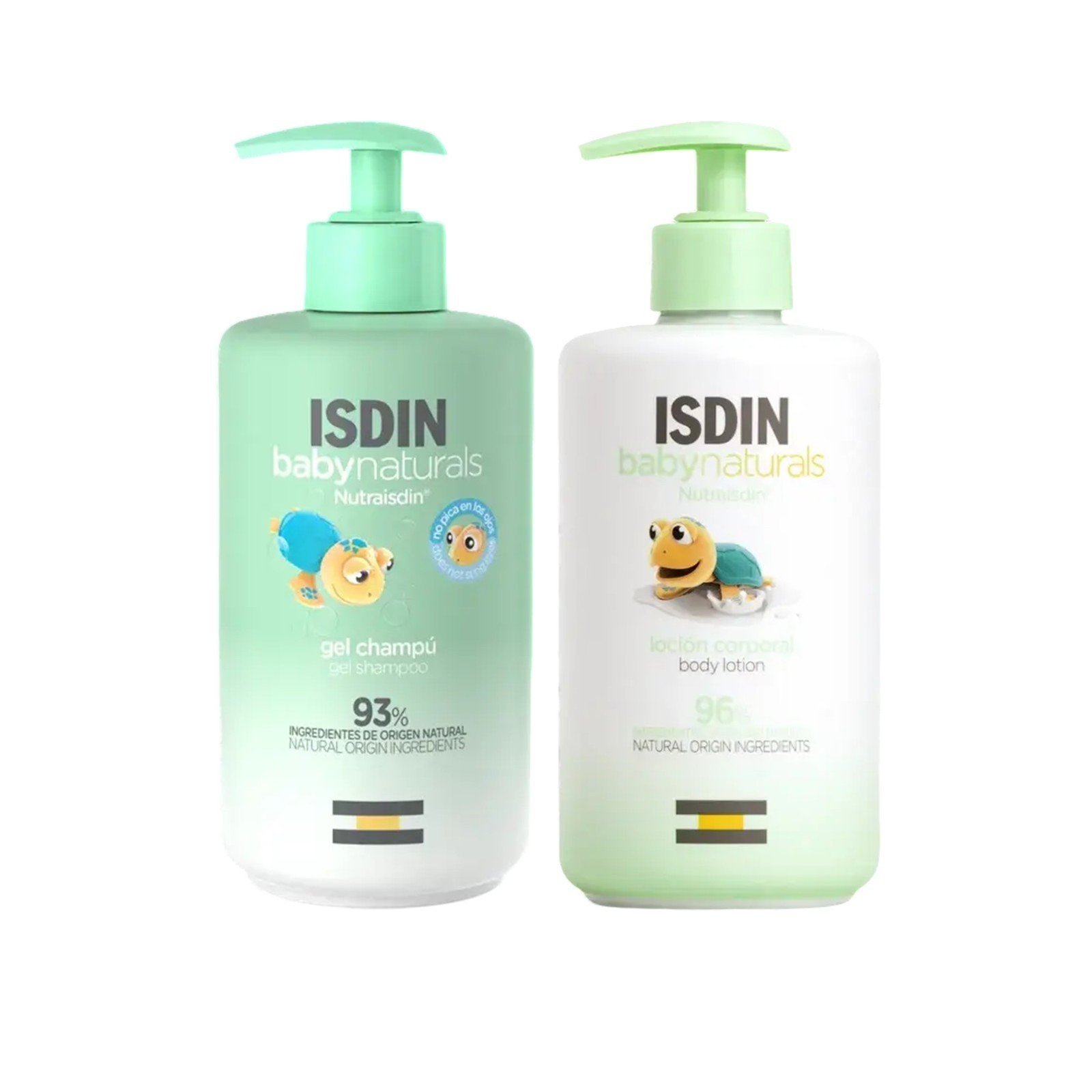 ISDIN Baby Naturals Gel Shampoo 400ml + Body Lotion 400ml