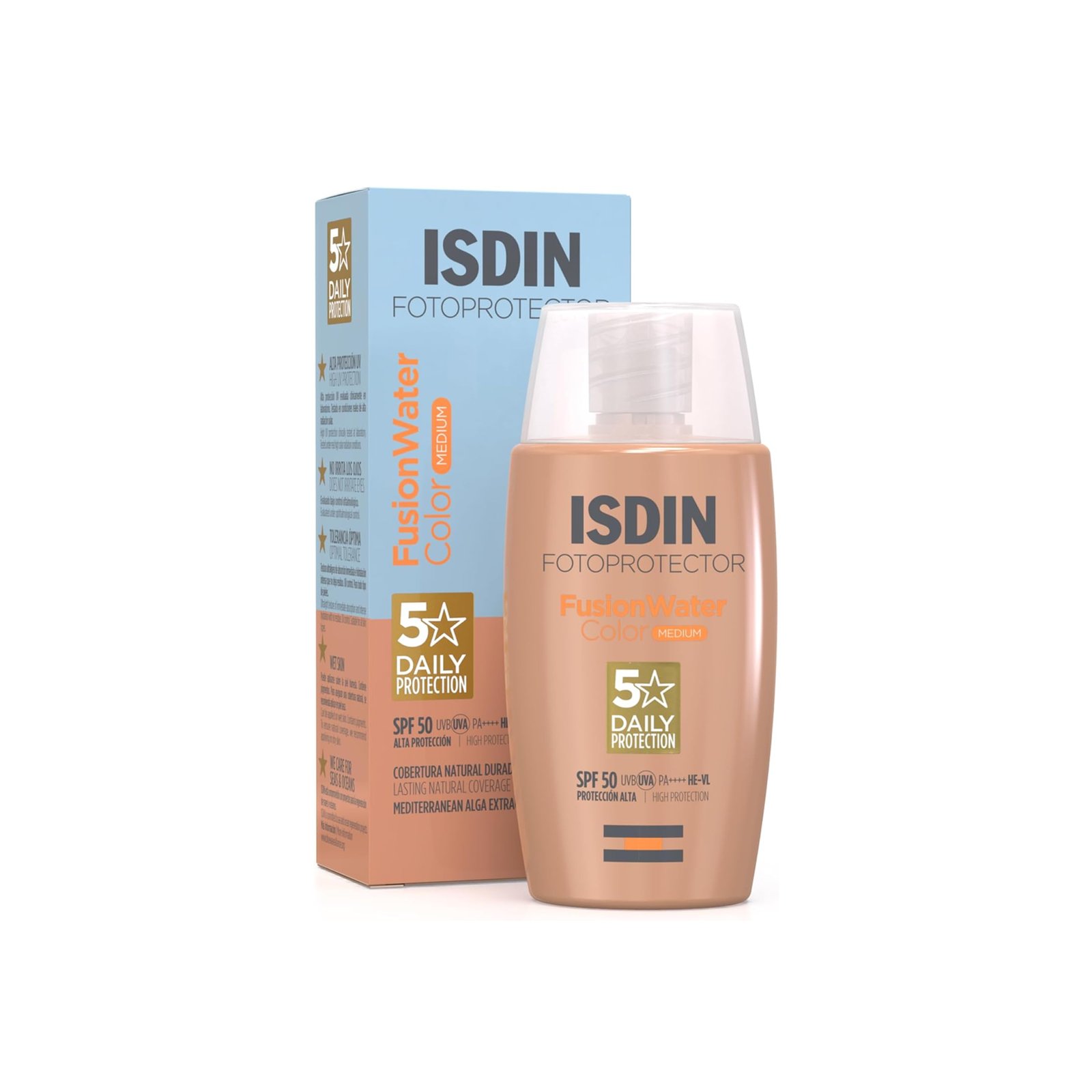 ISDIN Fotoprotector Fusion Water Color Medium SPF50 50ml (1.69floz)