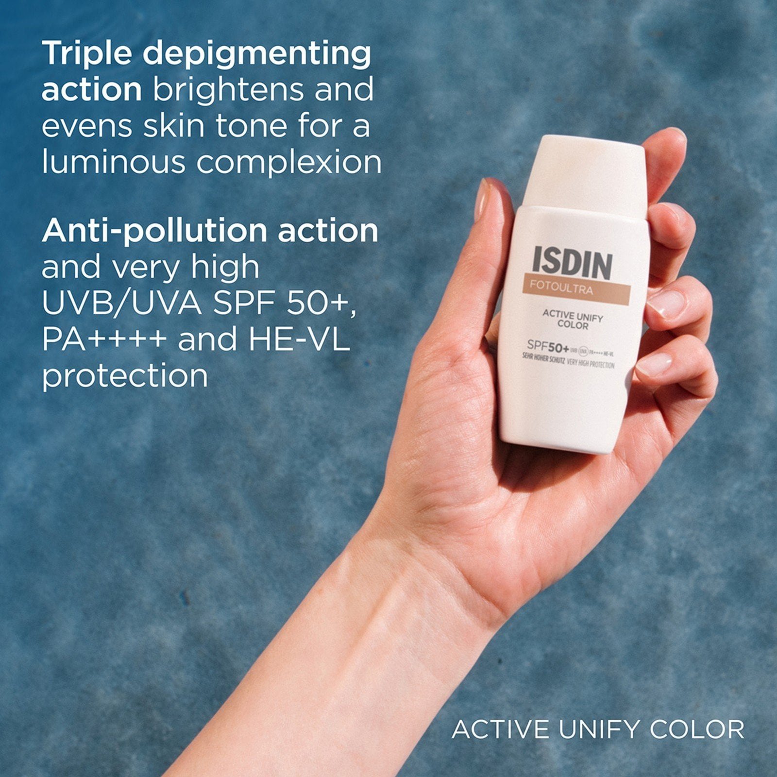 ISDIN FotoUltra 100 Active Unify Color Fusion Fluid SPF50+ Sunscreen 50ml