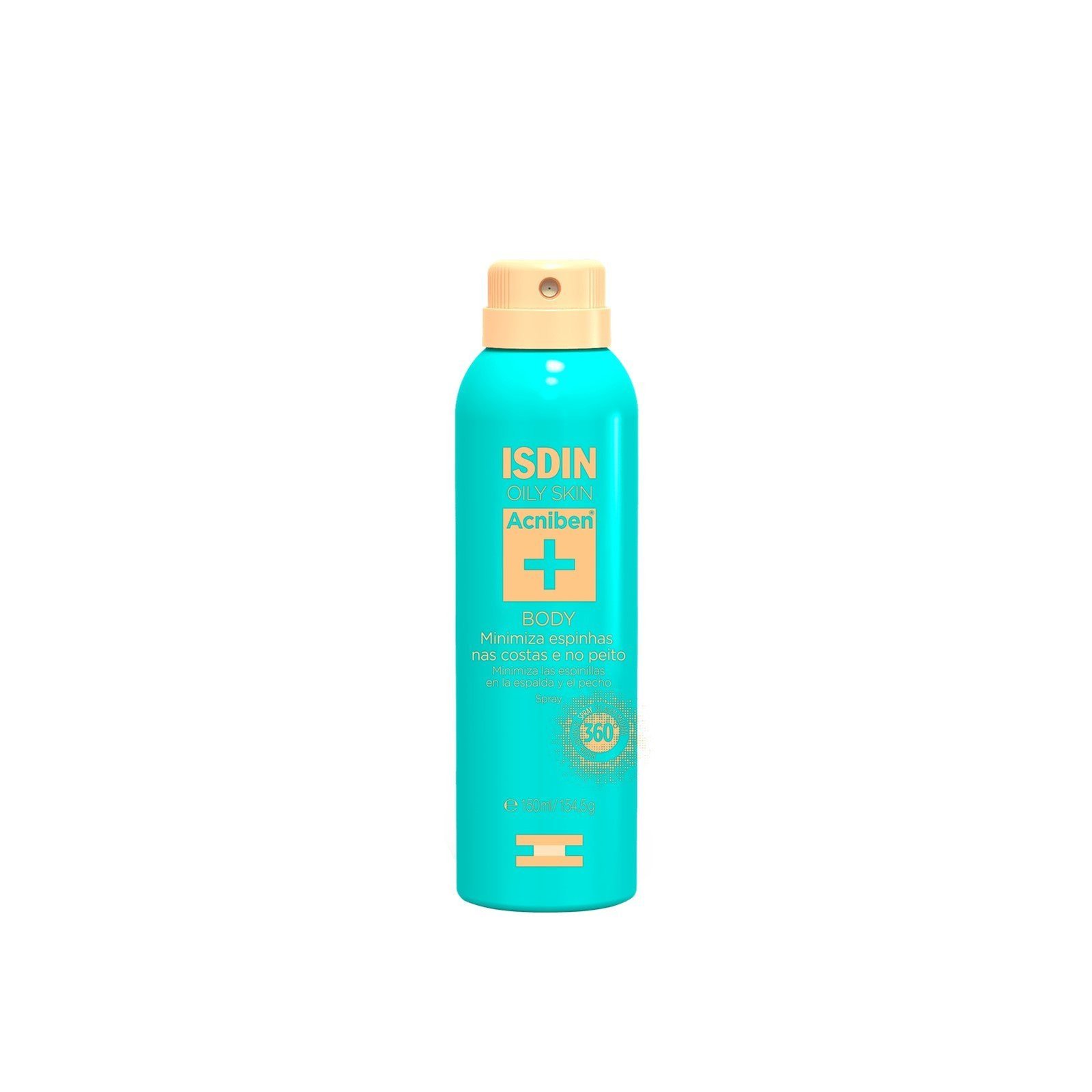 ISDIN Oily Skin Acniben Body Blemishes Reduction Spray 150ml (5.07floz)