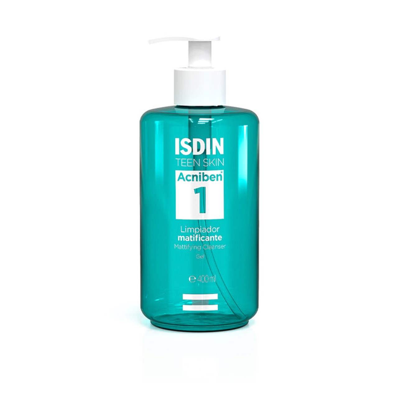 ISDIN Teen Skin Acniben 1 Mattifying Cleanser Gel 400ml (13.52 fl oz)