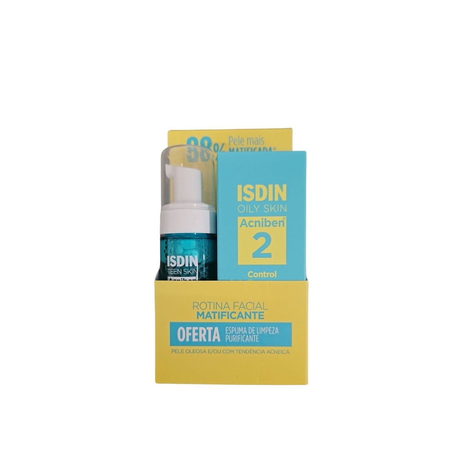 ISDIN Teen Skin Acniben Shine & Pimples Control Gel-Cream 40ml + Purifying Cleanser Foam 50ml