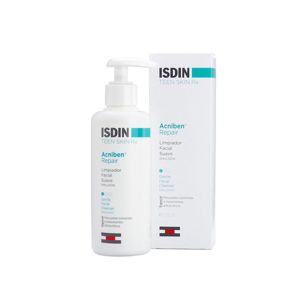 ISDIN Teen Skin Rx Acniben Repair Gentle Cleanser Emulsion 180ml (6.09floz)