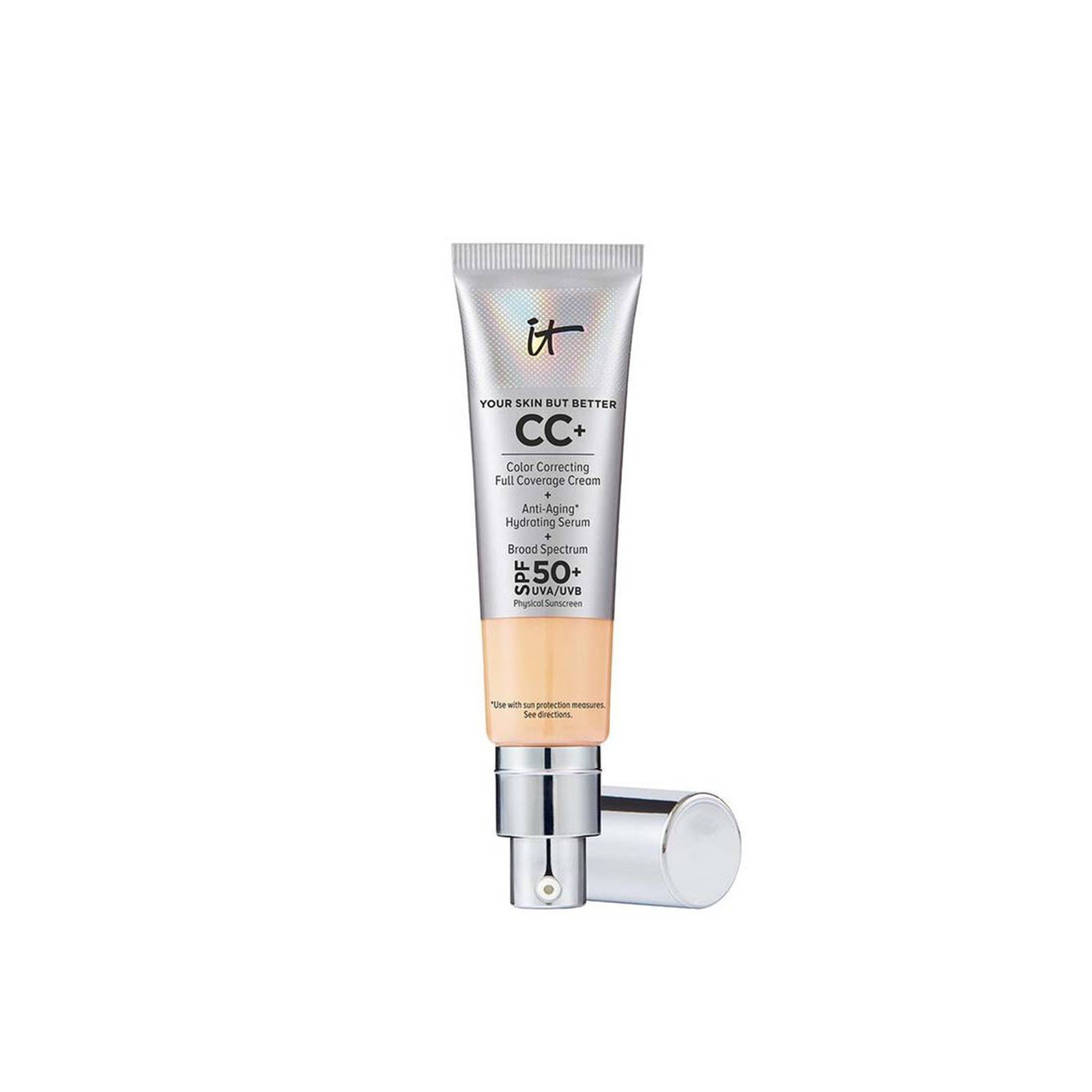 IT Cosmetics CC+ Cream Full Coverage Foundation SPF50+ Light Medium 32ml (1.08floz)