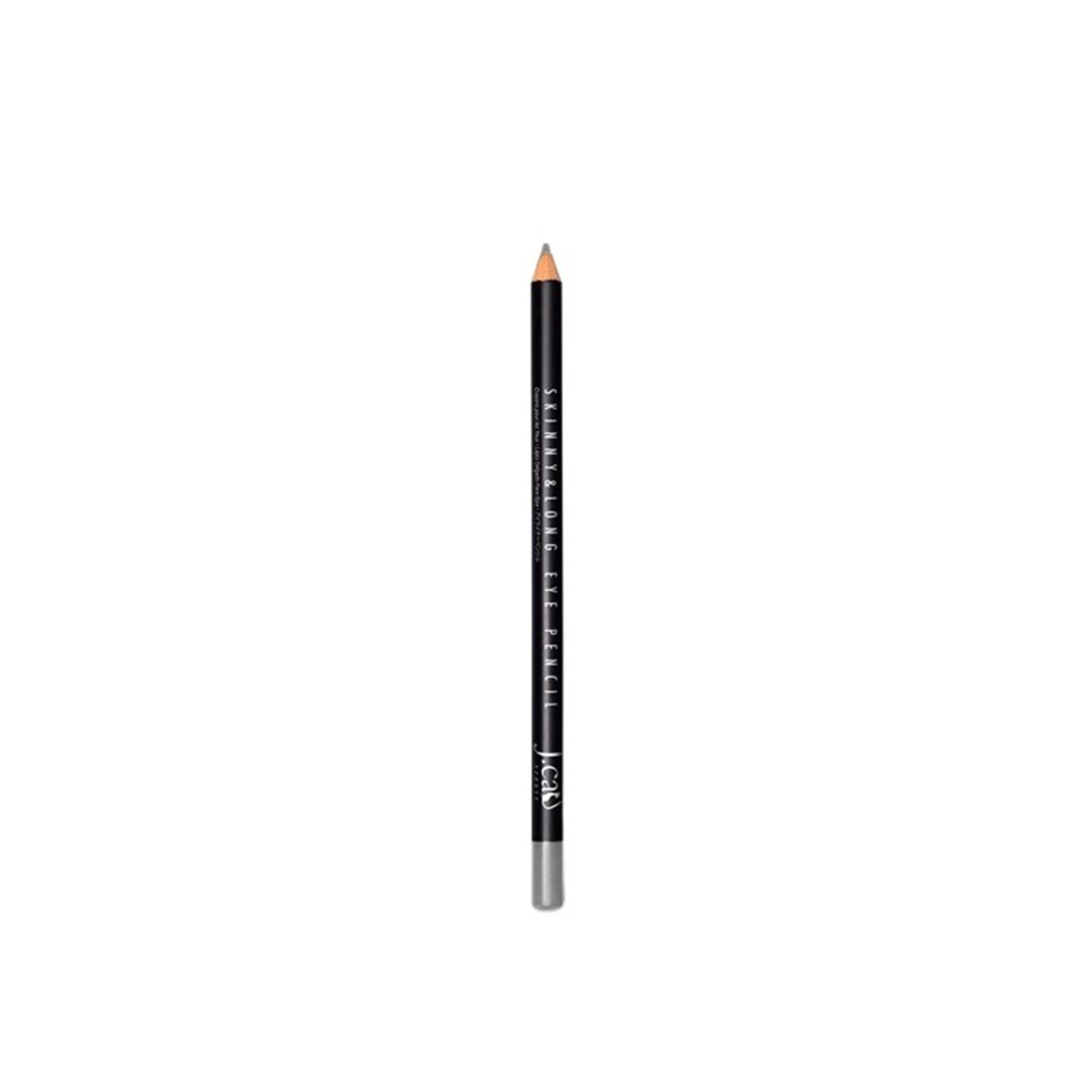 J.Cat Skinny & Long Eye Pencil 111 Ash Silver 2g