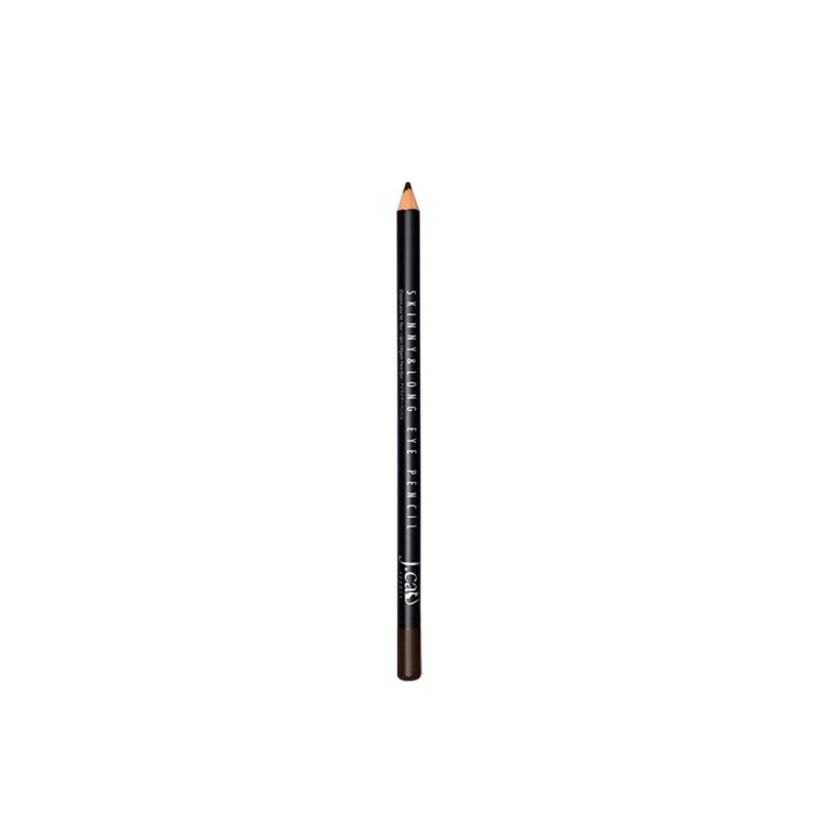 J.Cat Skinny & Long Eye Pencil 112 Dark Brown 2g (0.08 oz)