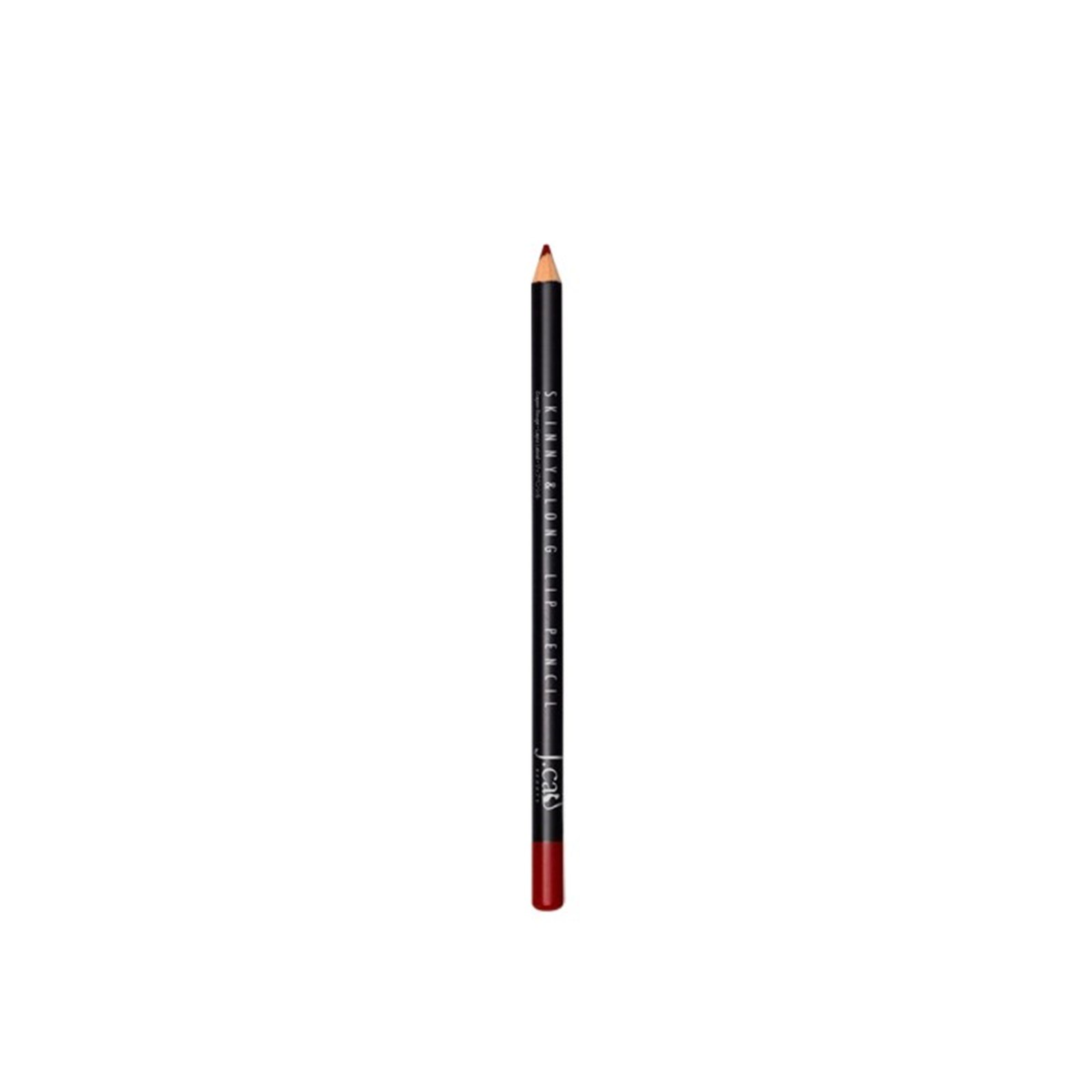 J.Cat Skinny & Long Lip Pencil 104 Electric Crimson 2g