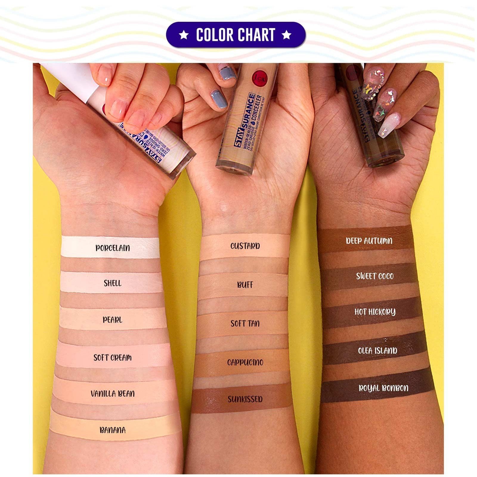 J.Cat Staysurance Water-Sealed Zero-Smudge Concealer 105 Vanilla Bean 6.5g