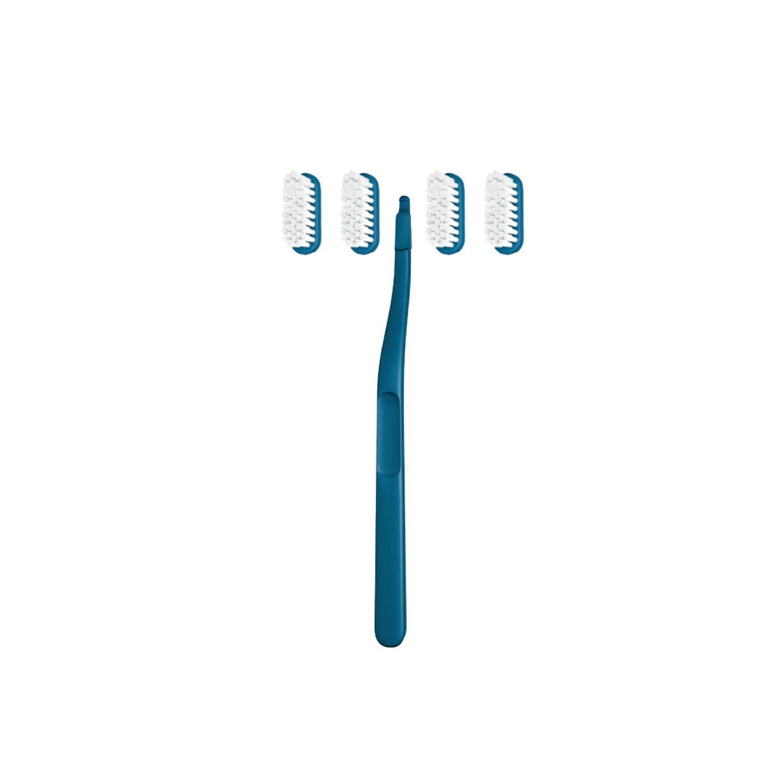 Jordan Green Clean Change Medium Toothbrush + Replacement Head x4
