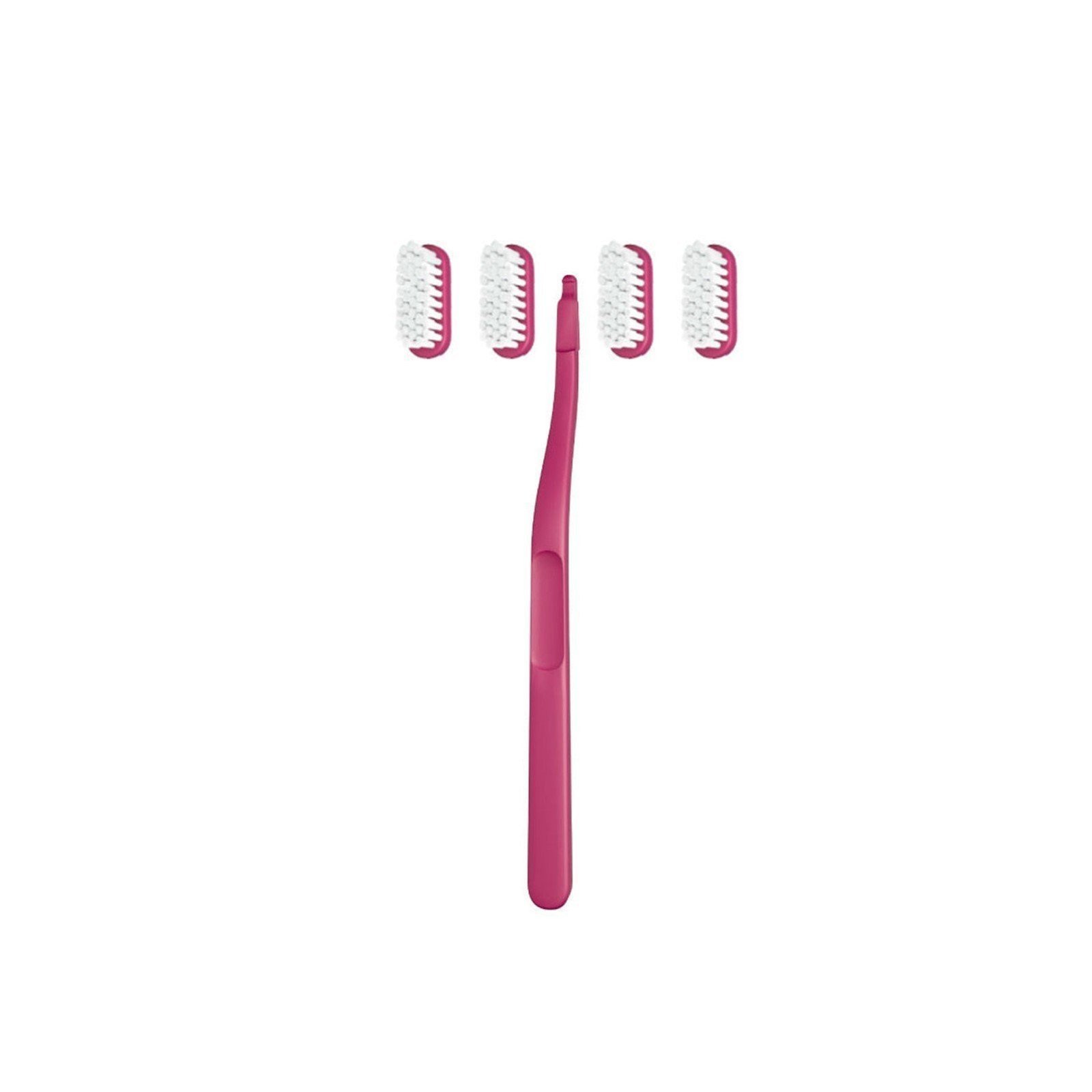 Jordan Green Clean Change Medium Toothbrush + Replacement Head x4