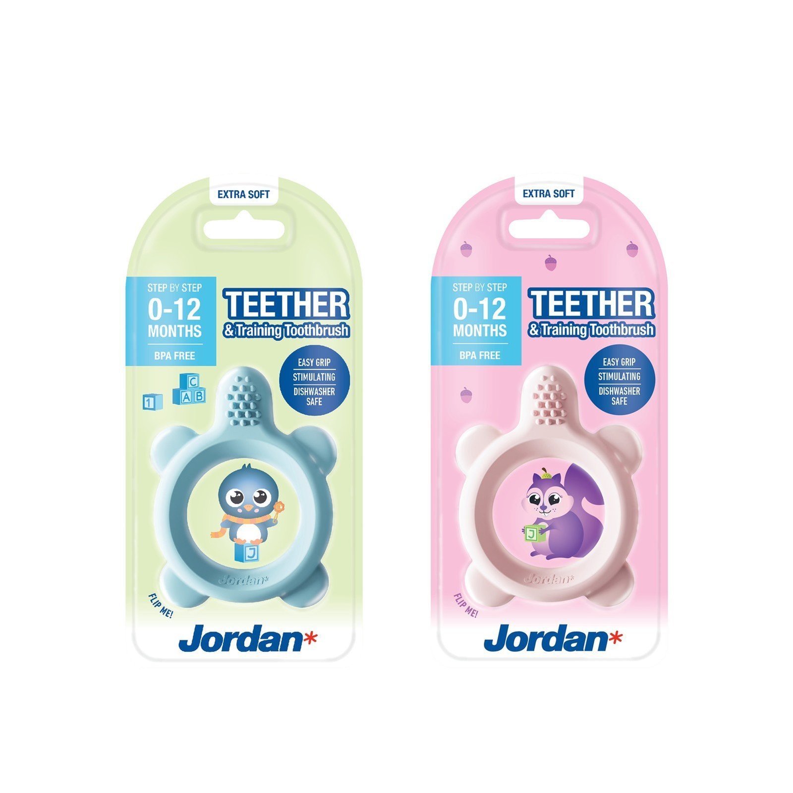 Jordan Step By Step Teether & Training Toothbrush x1