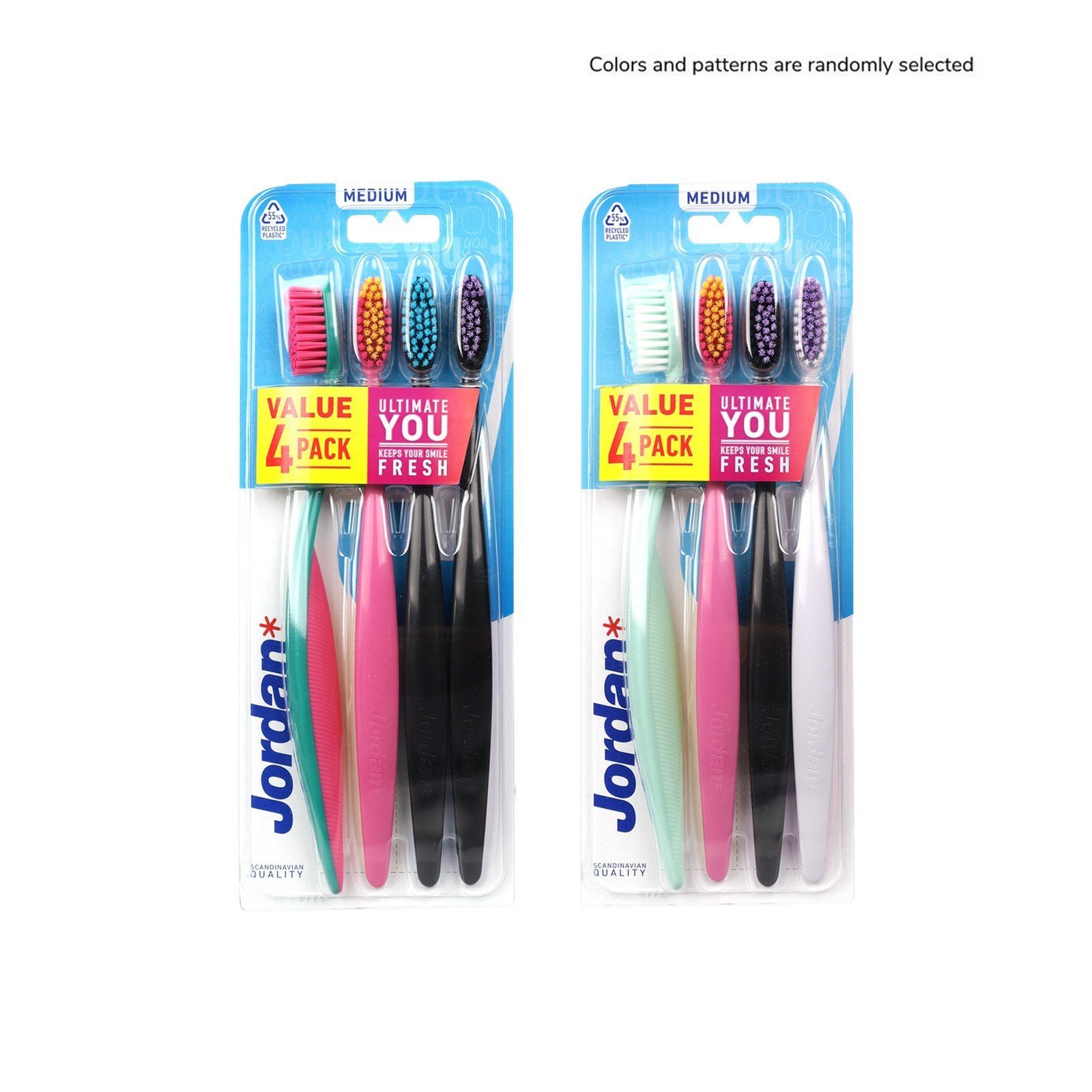 Jordan Ultimate You Medium Toothbrush x4
