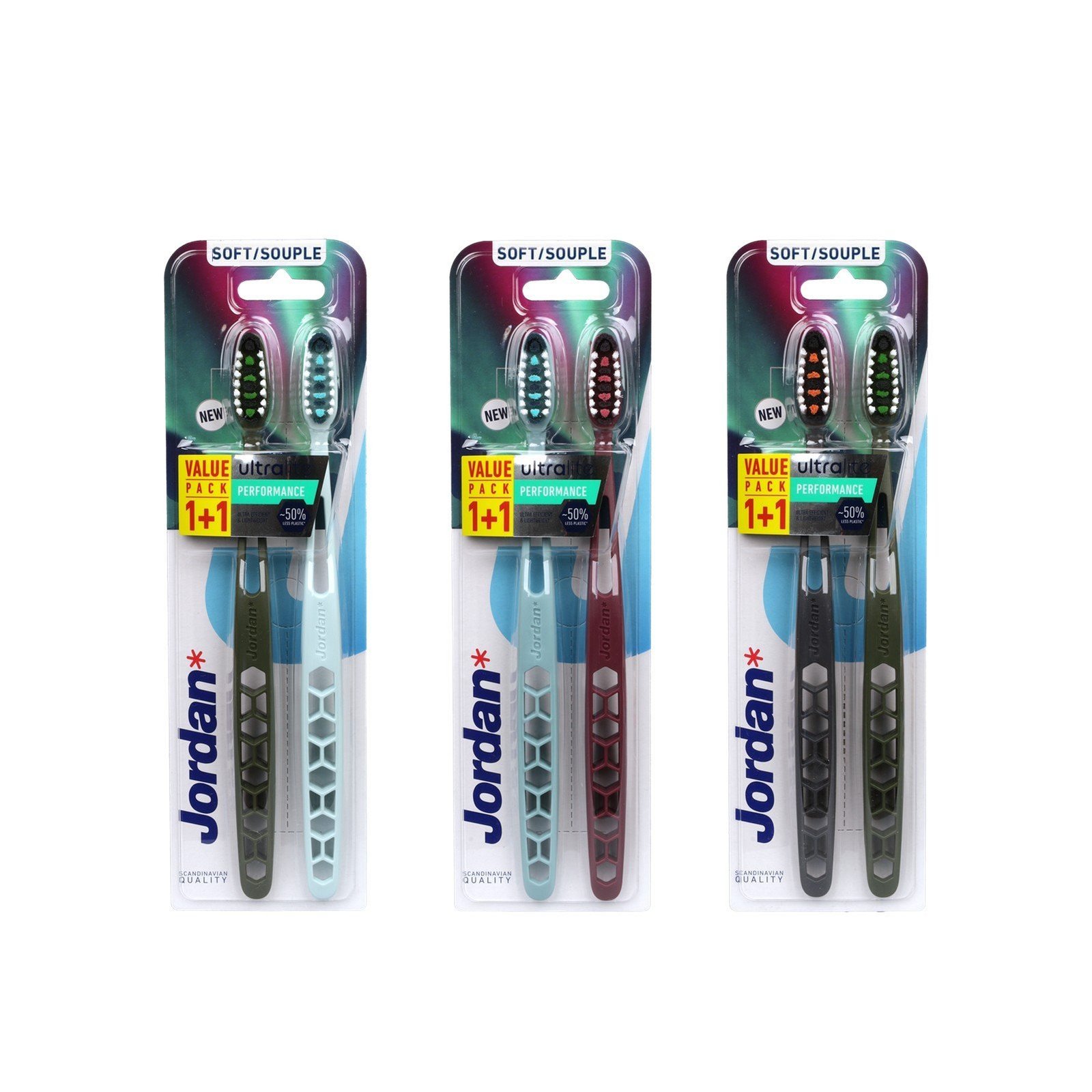 Jordan Ultralite Performance Soft Toothbrush x2