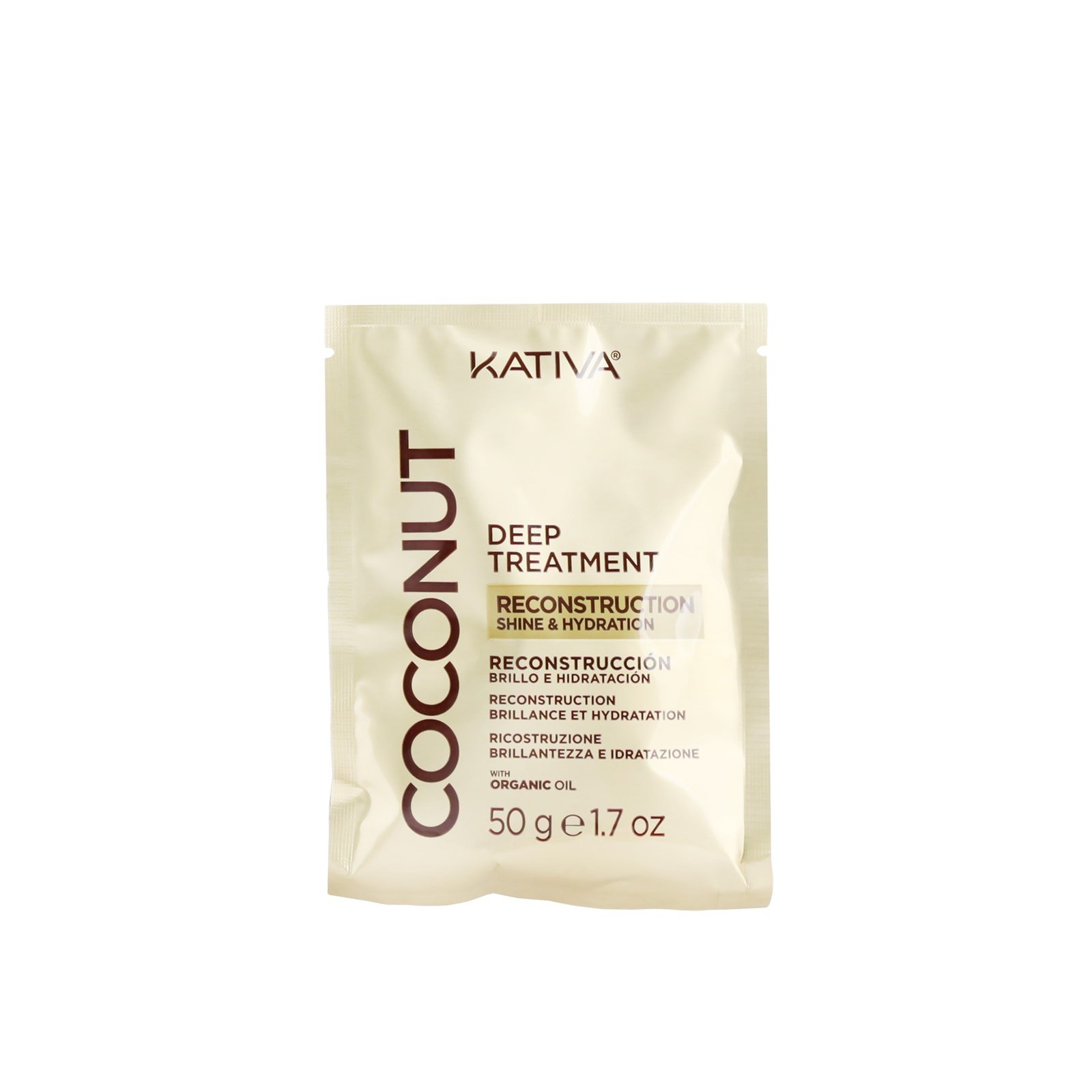 Kativa Coconut Reconstruction, Shine & Hydration Deep Treatment 50g (1.7 oz)