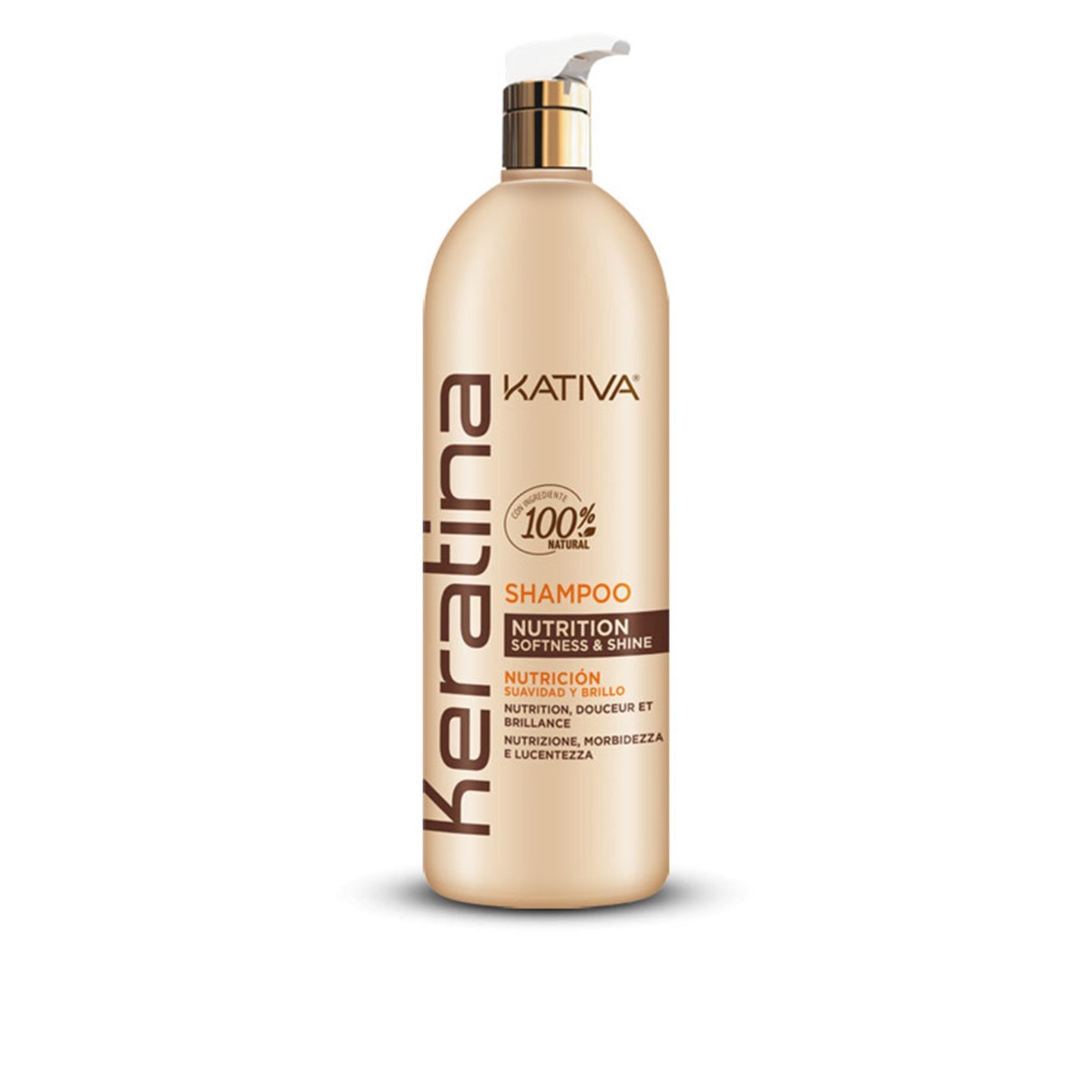 Kativa Keratin Nutrition Softness & Shine Shampoo 1L (33.8 fl oz)
