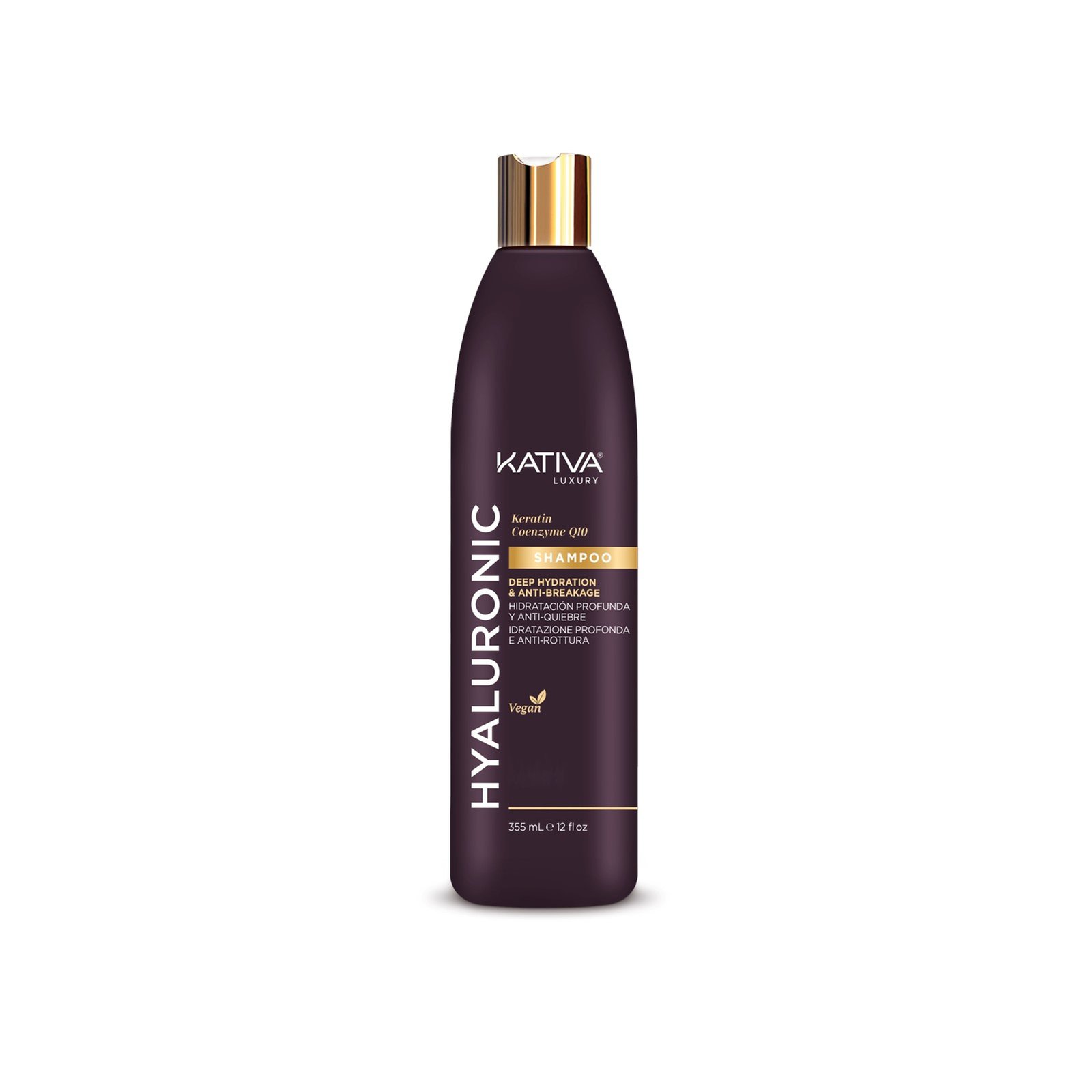 Kativa Luxury Hyaluronic Deep Hydration & Anti-Breakage Shampoo 355ml (12 fl oz)