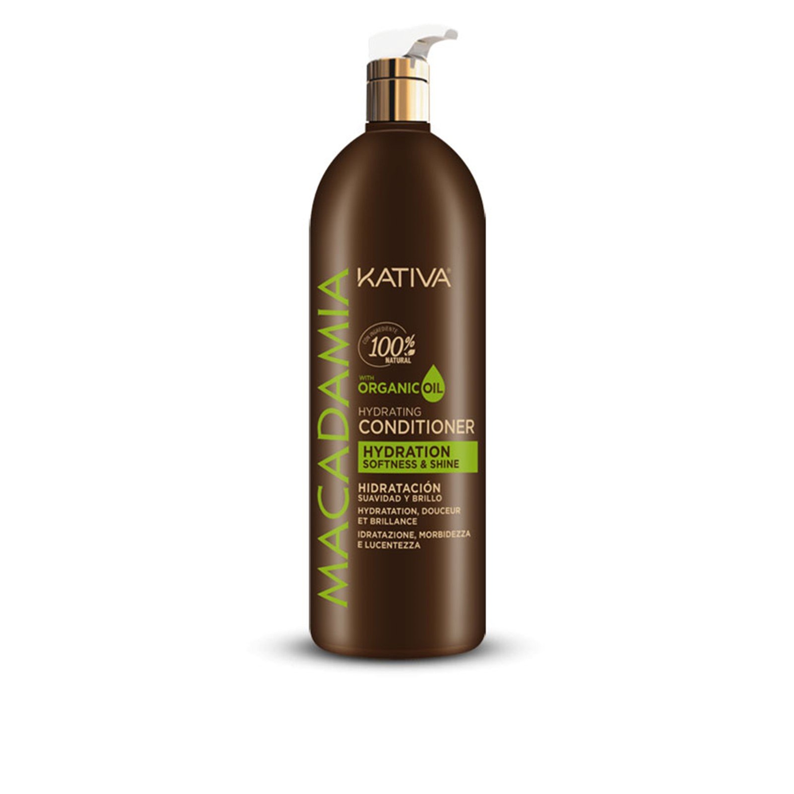 Kativa Macadamia Hydration Softness & Shine Conditioner 1L (33.8floz)